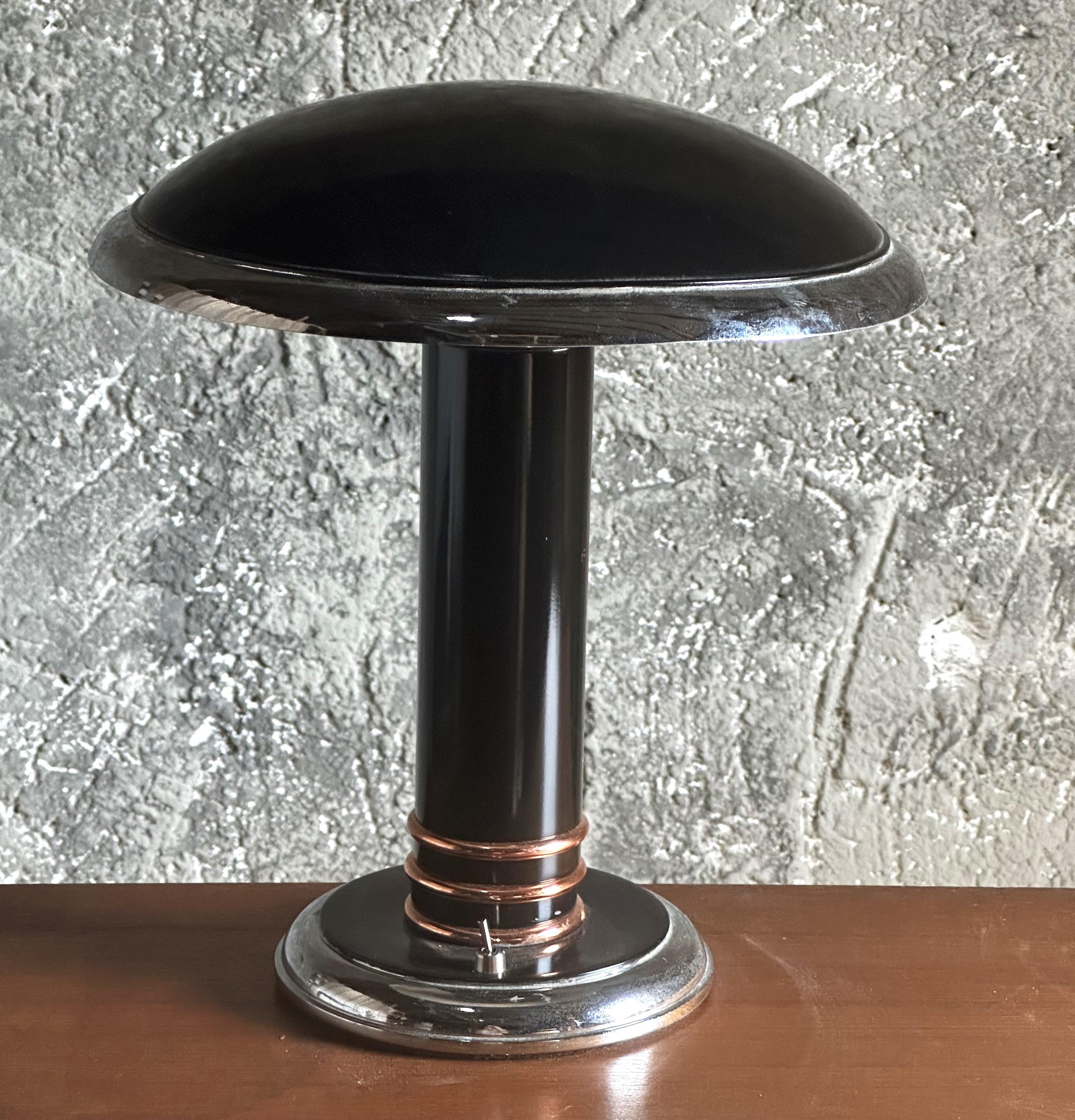 Art Deco Table Desk Lamp signed by Georges Halais, France 1940 5