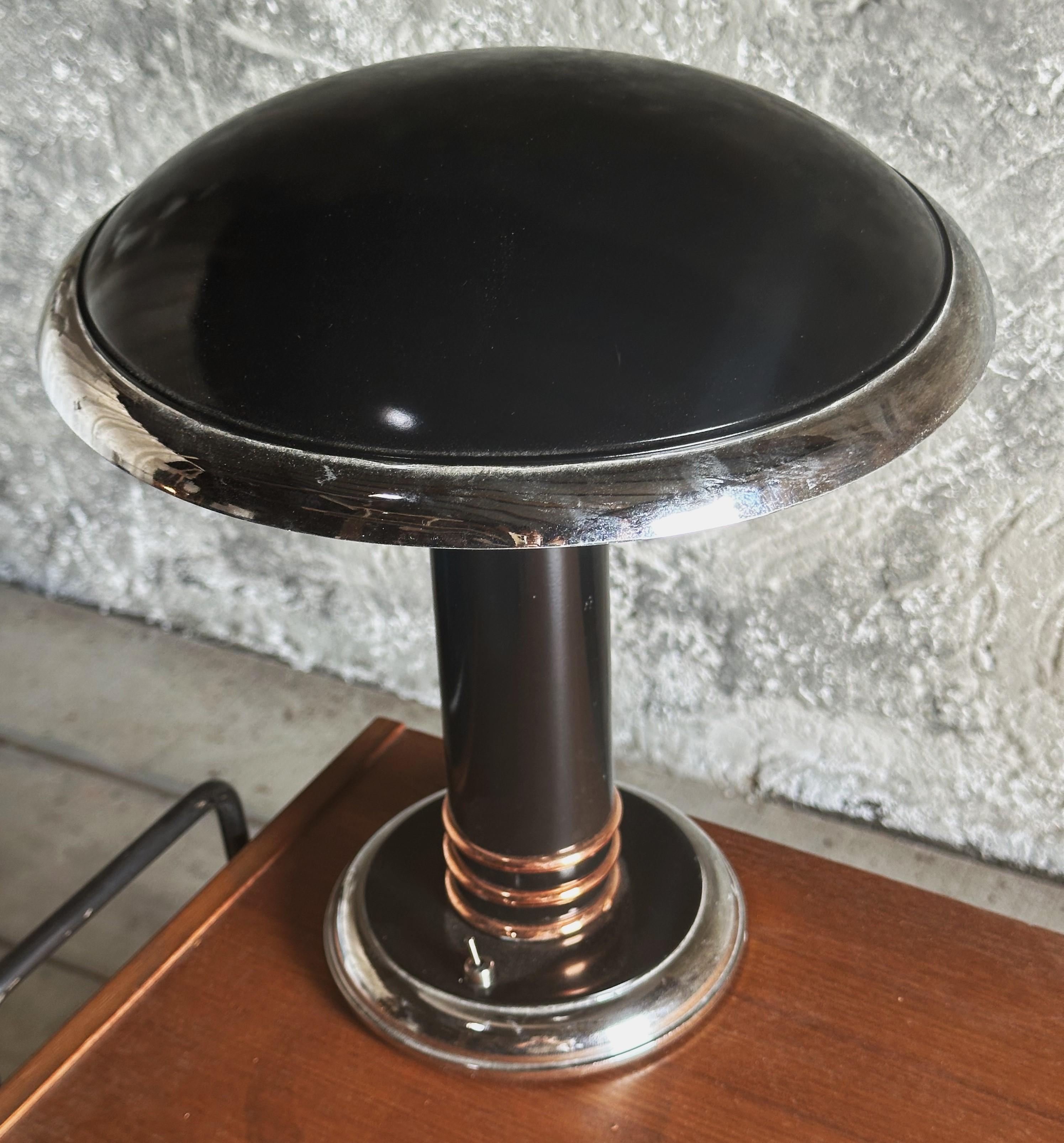 Art Deco Table Desk Lamp signed by Georges Halais, France 1940 7