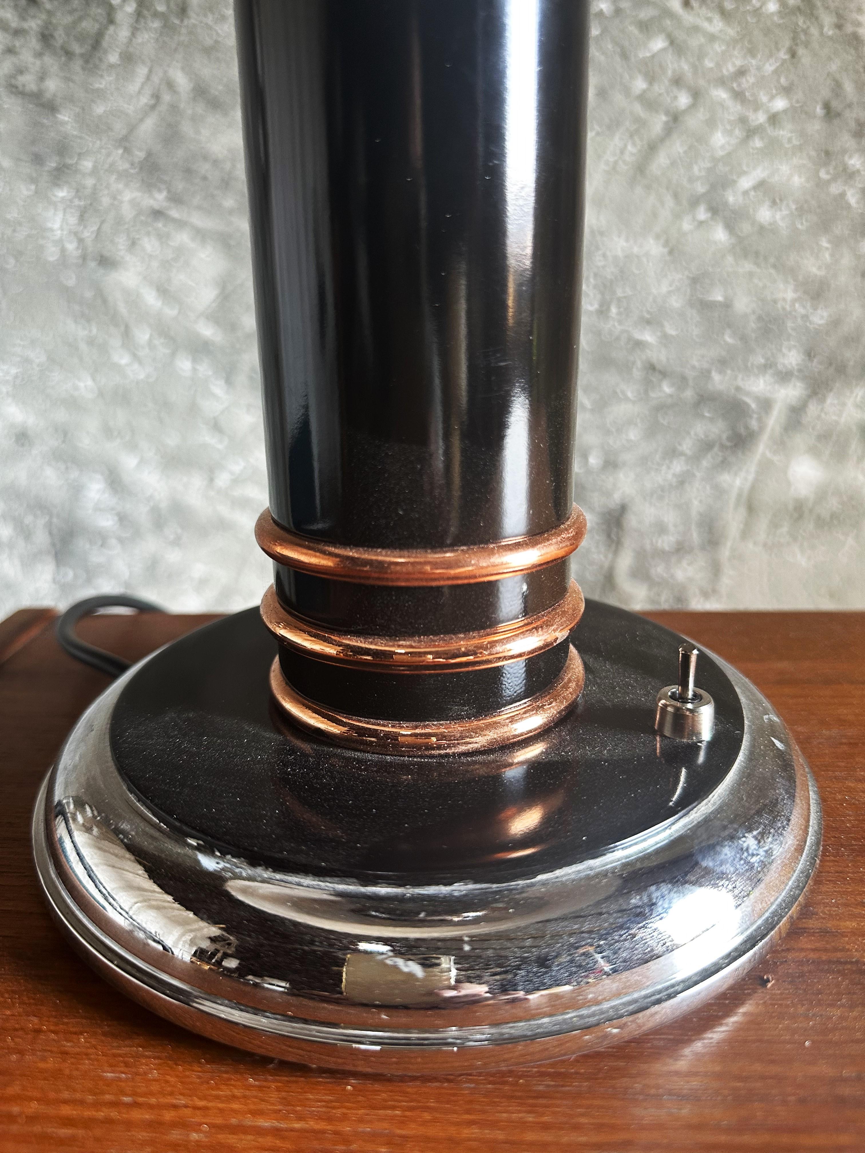 Art Deco Table Desk Lamp signed by Georges Halais, France 1940 8