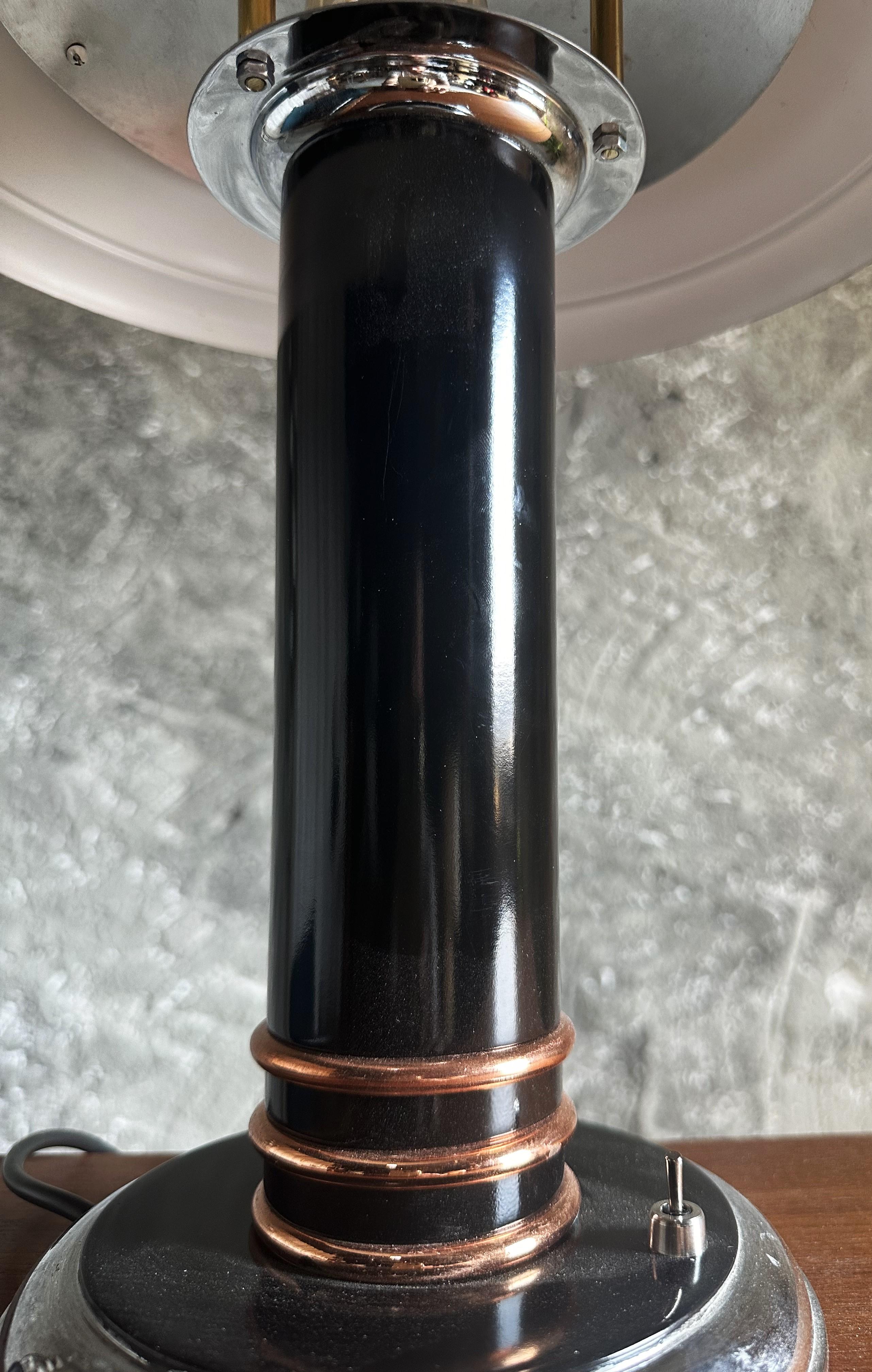 Art Deco Table Desk Lamp signed by Georges Halais, France 1940 9