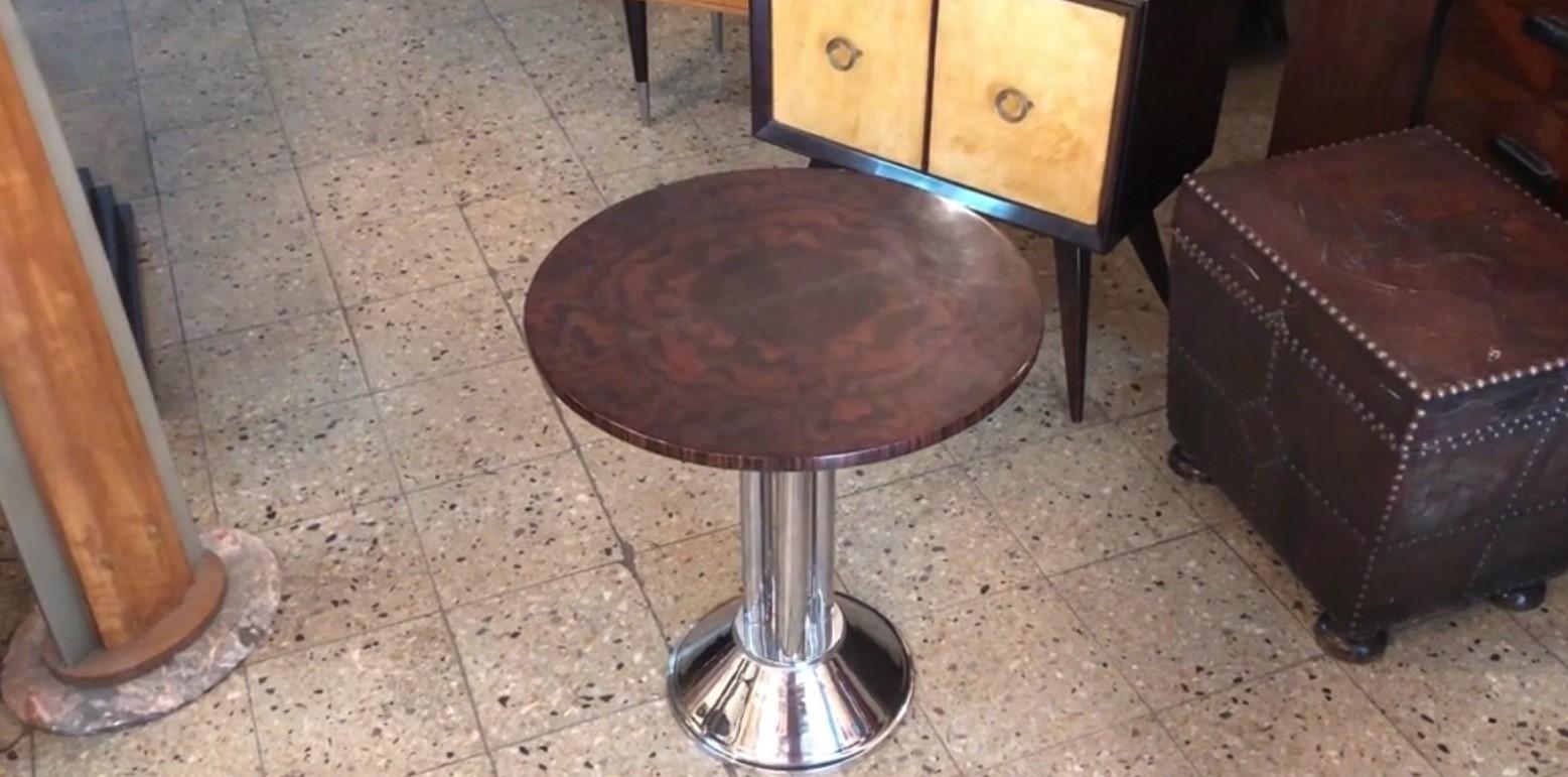 Table

Material: Wood and chrome
Style: Art Deco
France.
We have specialized in the sale of Art Deco and Art Nouveau styles since 1982.If you have any questions we are at your disposal.
Pushing the button that reads 'View All From Seller'. And you
