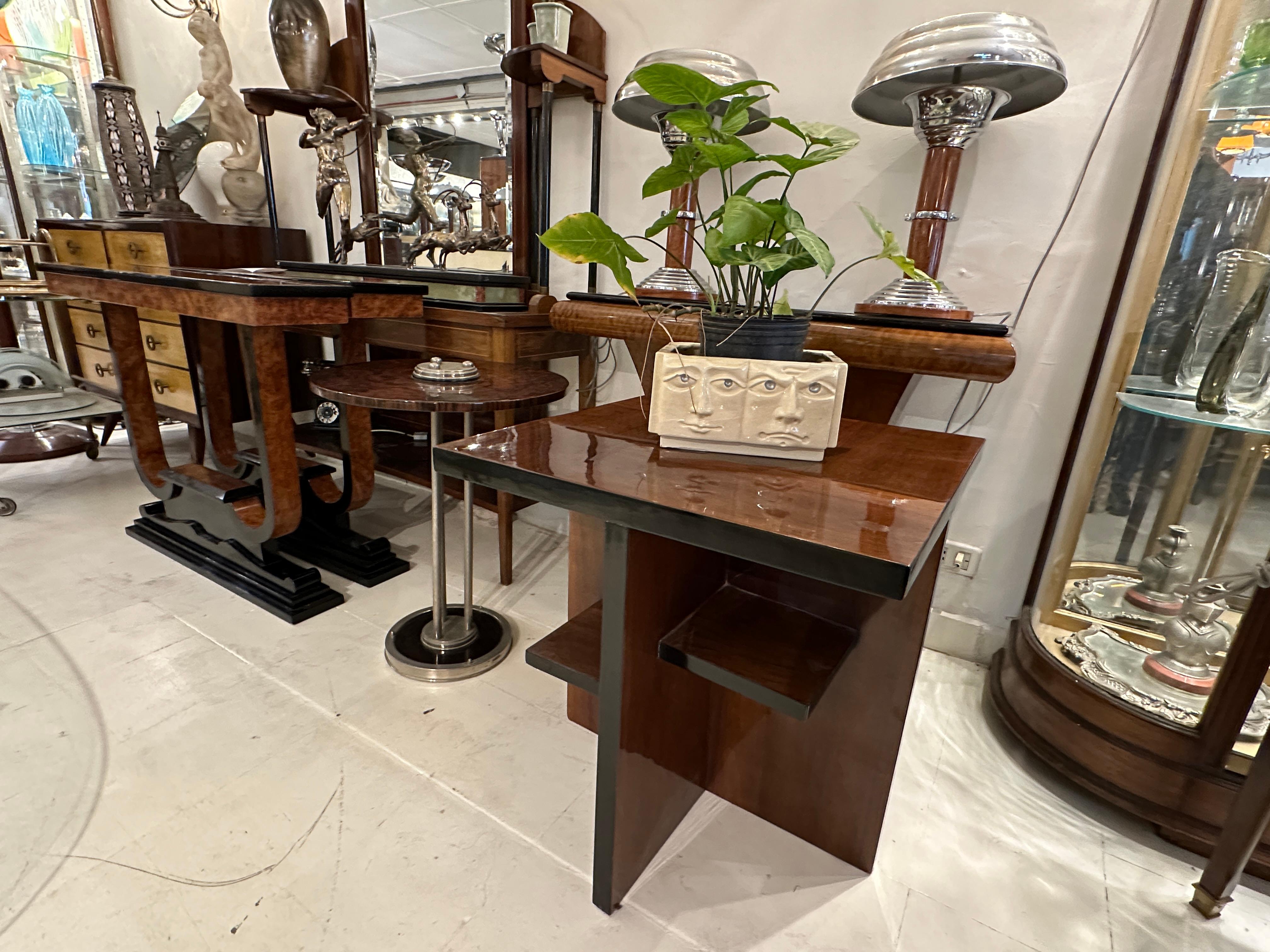 Art Deco Table, France, 1930, in Wood For Sale 5