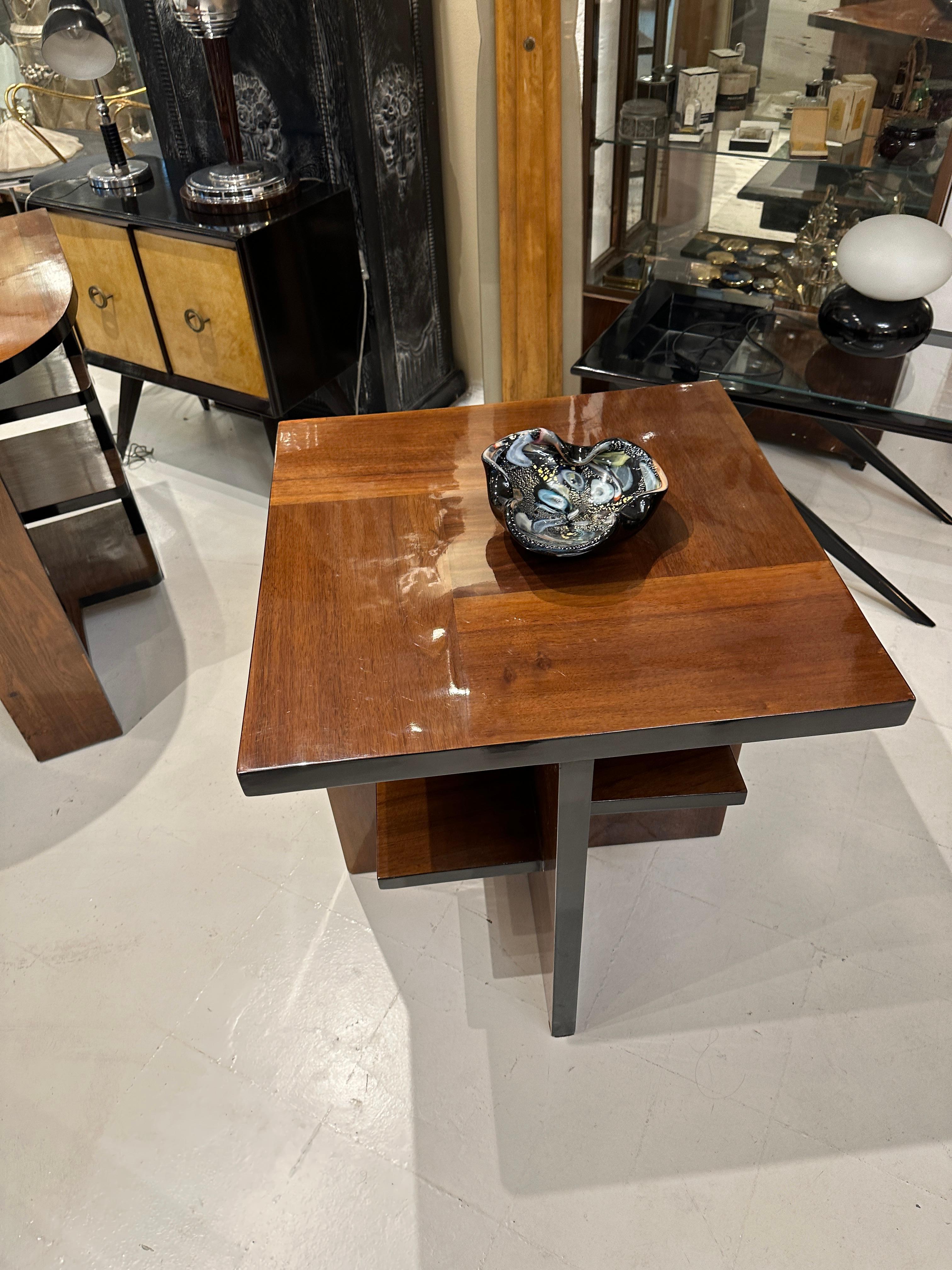 Mesa Art Decó, Francia, 1930, en madera en venta 10
