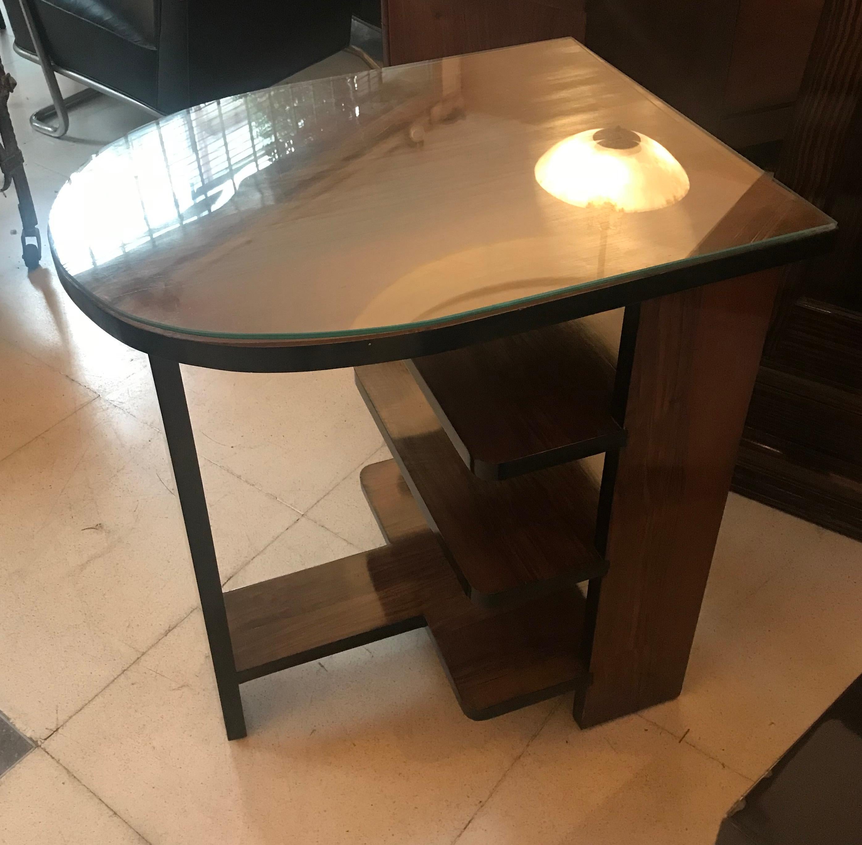 Table Art Déco, France, 1930, en bois Bon état - En vente à Ciudad Autónoma Buenos Aires, C