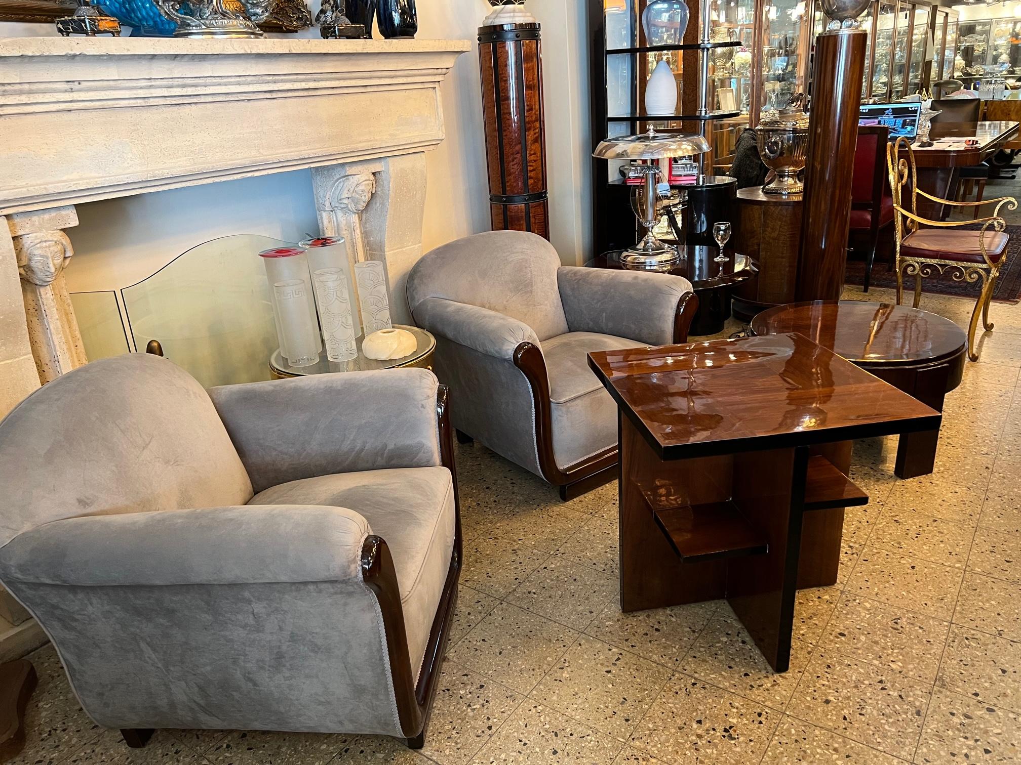 Art-Déco-Tisch, Frankreich, 1930, aus Holz im Zustand „Gut“ im Angebot in Ciudad Autónoma Buenos Aires, C