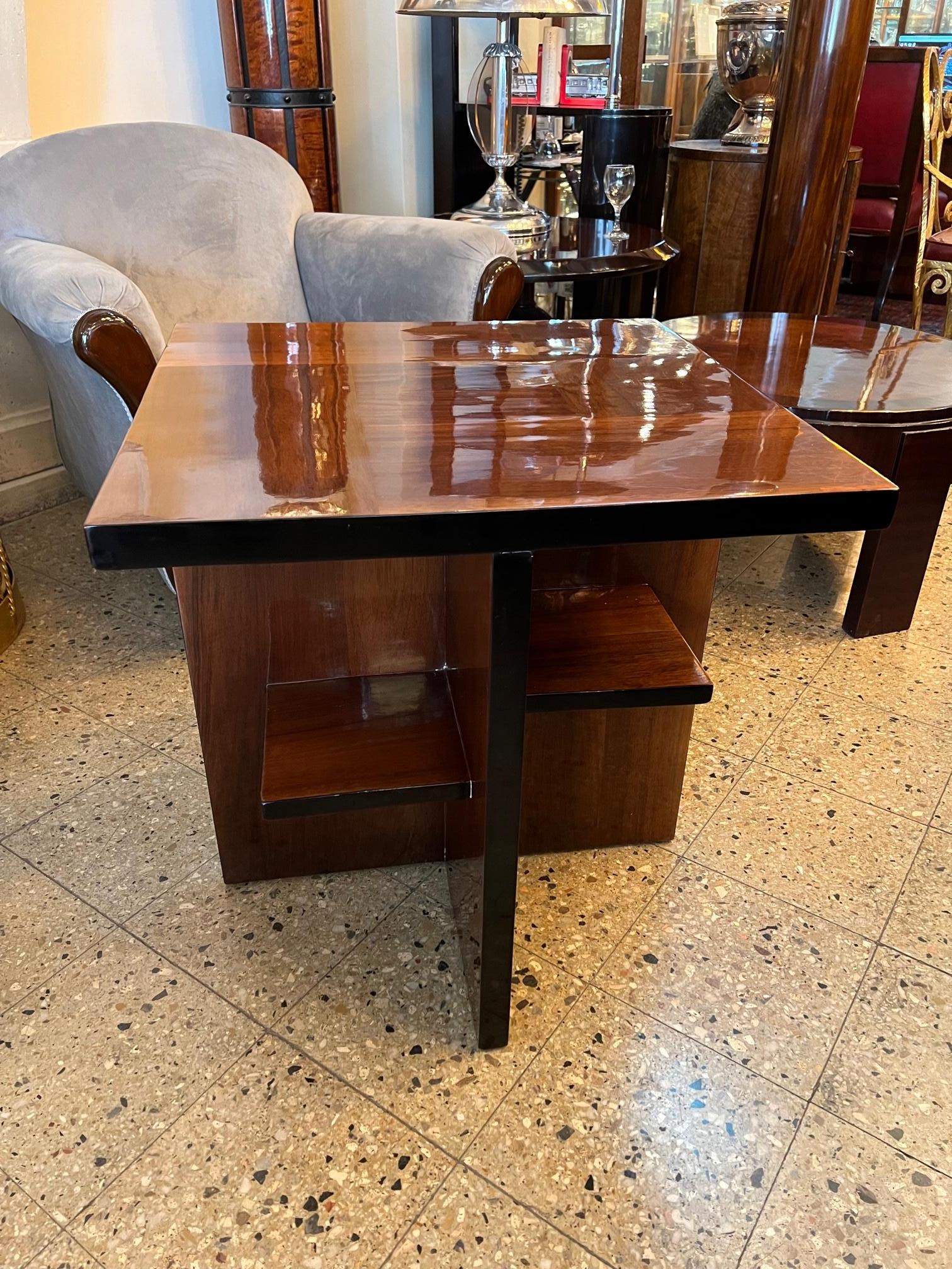 Art Deco Table, France, 1930, in Wood For Sale 2