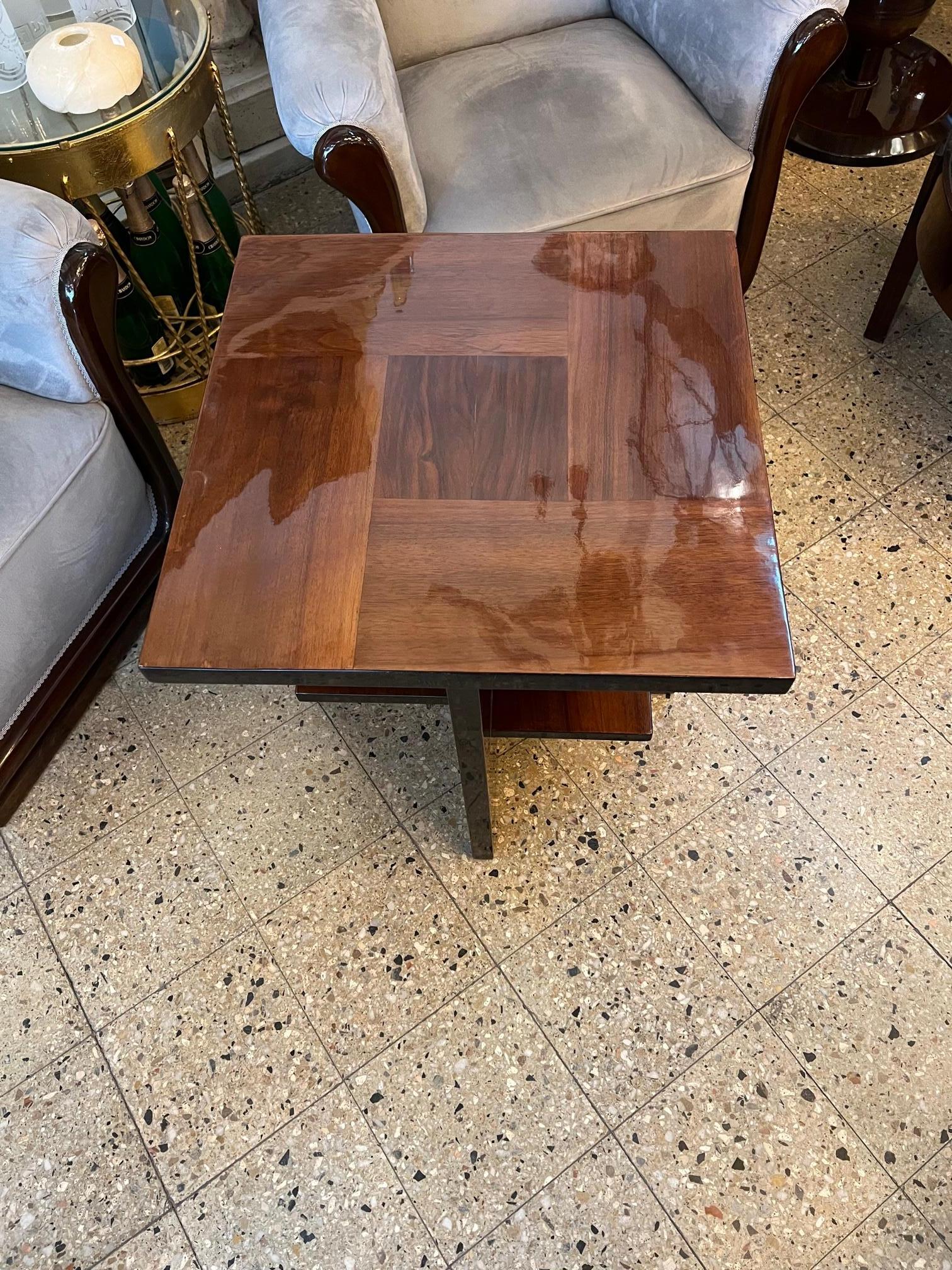 Art-Déco-Tisch, Frankreich, 1930, aus Holz im Angebot 2