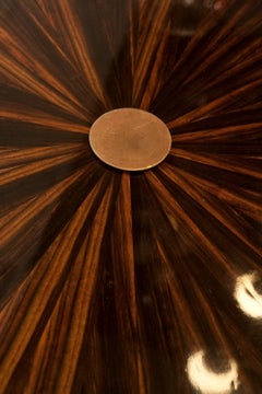 Art Deco Tisch, Frankreich, 1930, MATERIAL : Holz und Bronze