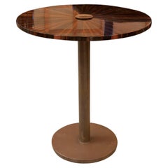 Vintage Art Deco Table, France, 1930, Material : Wood and Bronze
