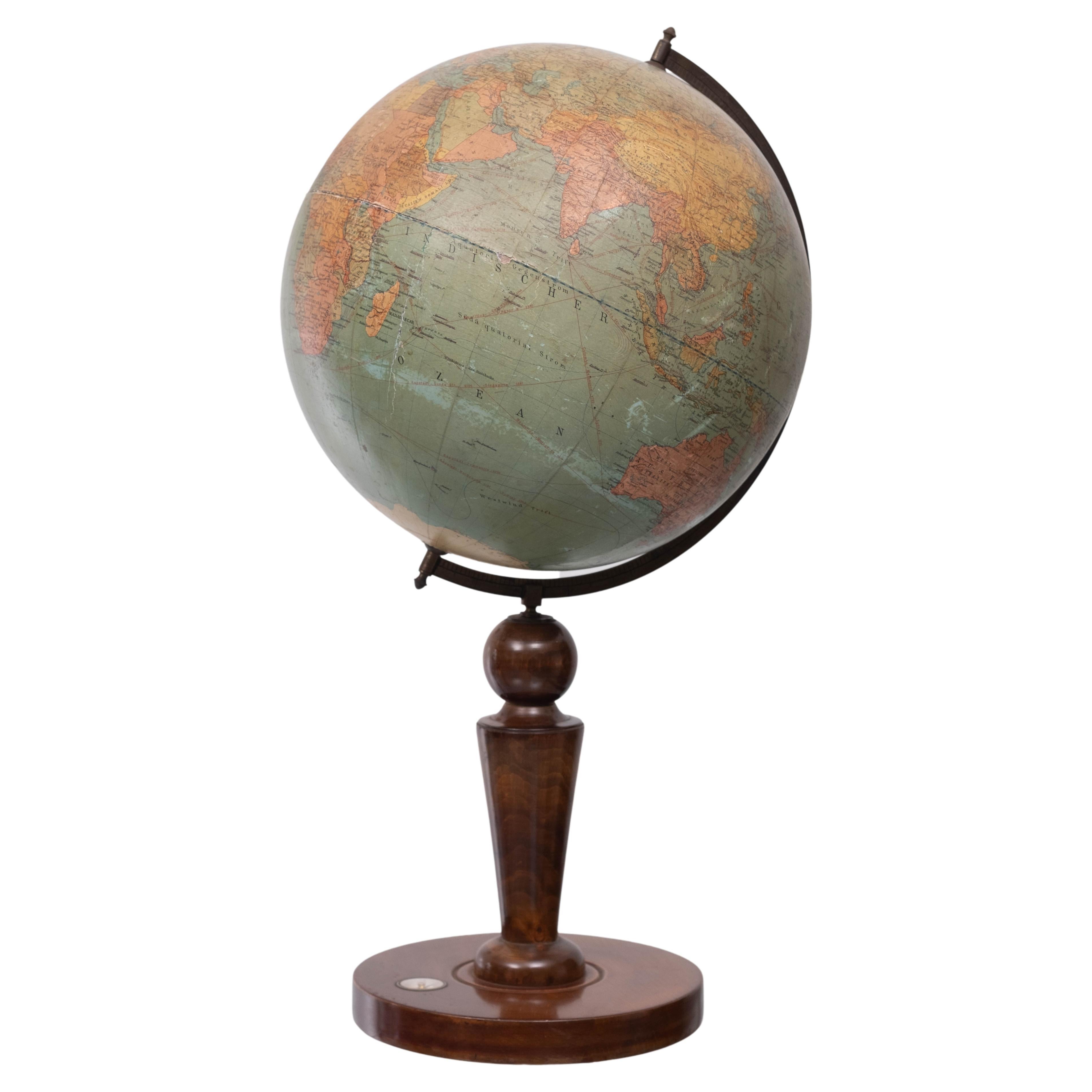 Art Deco Table Globe Dieter Reimer, Germany