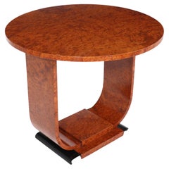 Art Deco Table in Burr Walnut, c1920