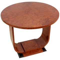Art Deco Table in Burr Walnut, circa 1920