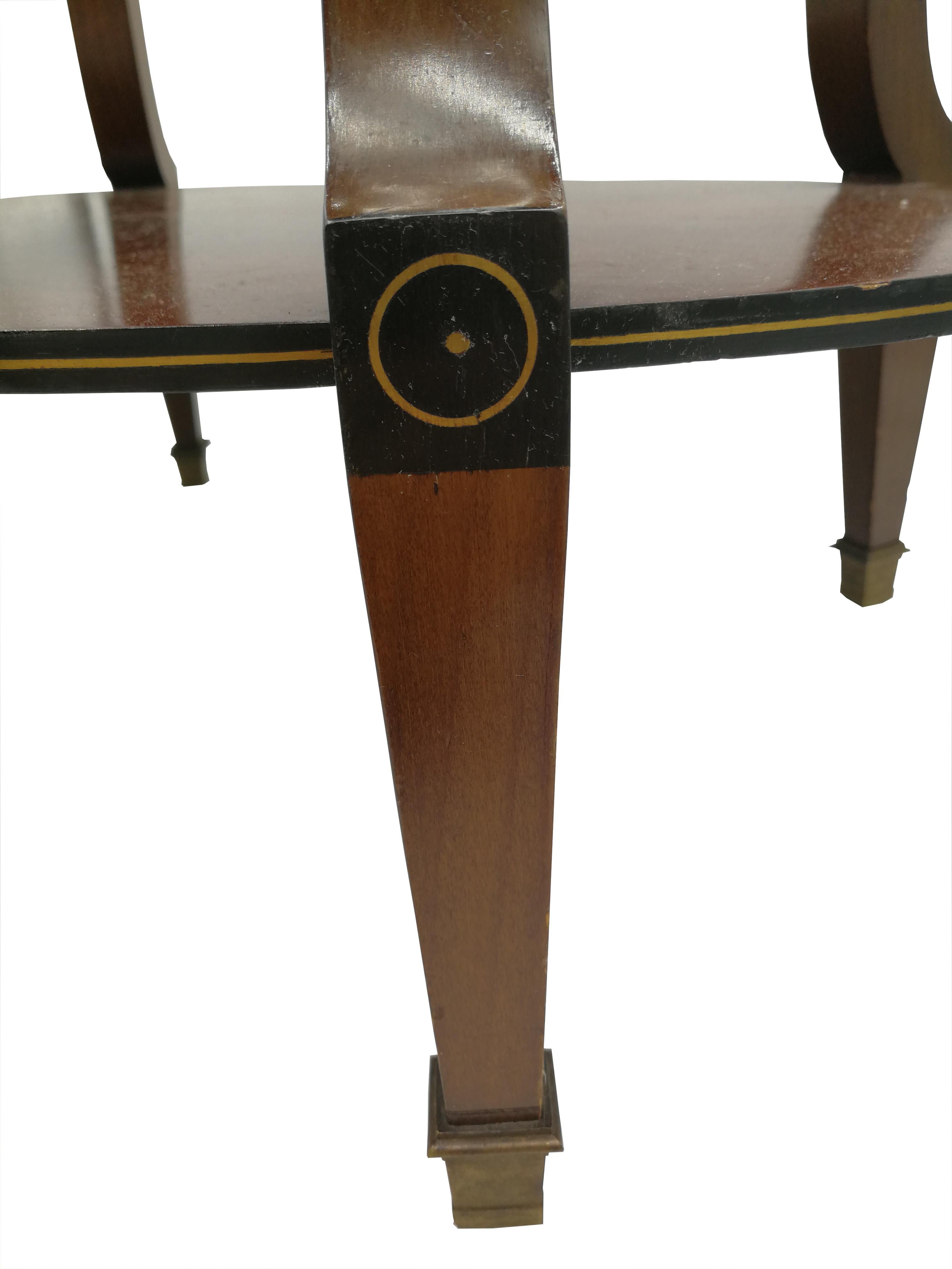 Art Deco Table in Mahogany, circa 1920 2