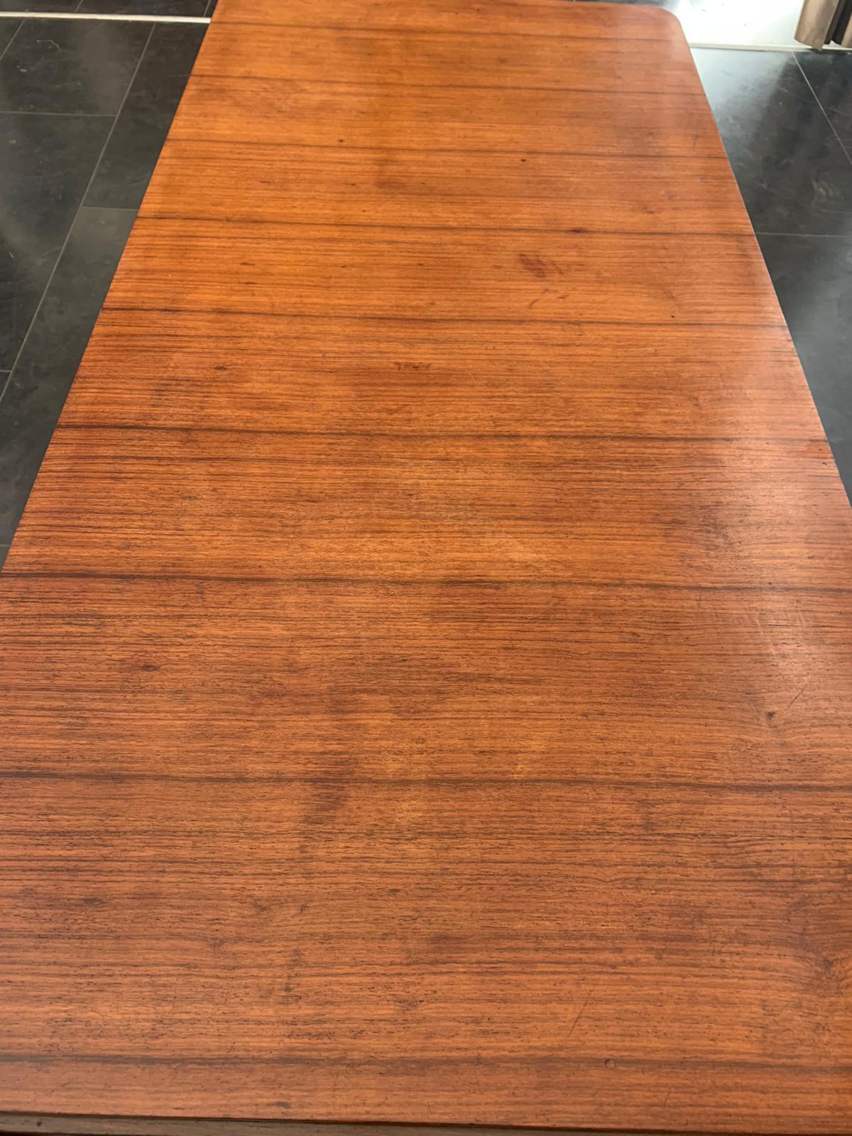Art Deco Table in Rosewood and Parchment by Pietro Busnelli 6