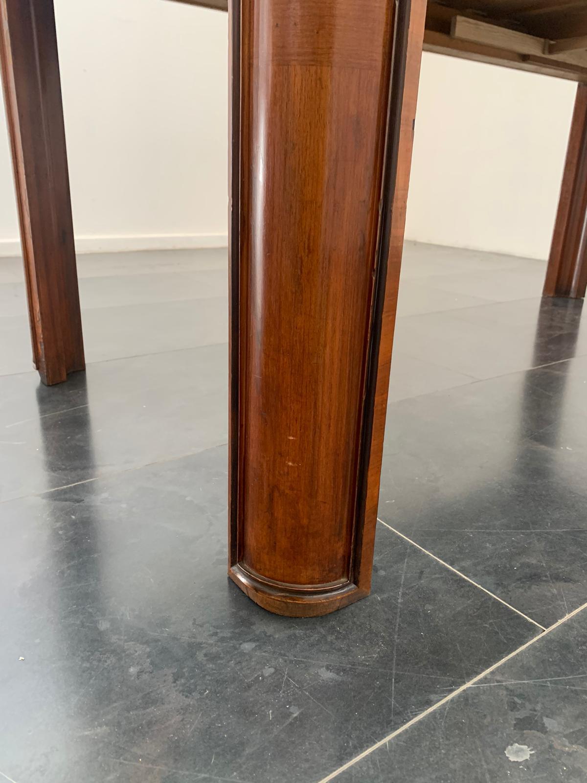 Art Deco Table in Rosewood and Parchment by Pietro Busnelli 7