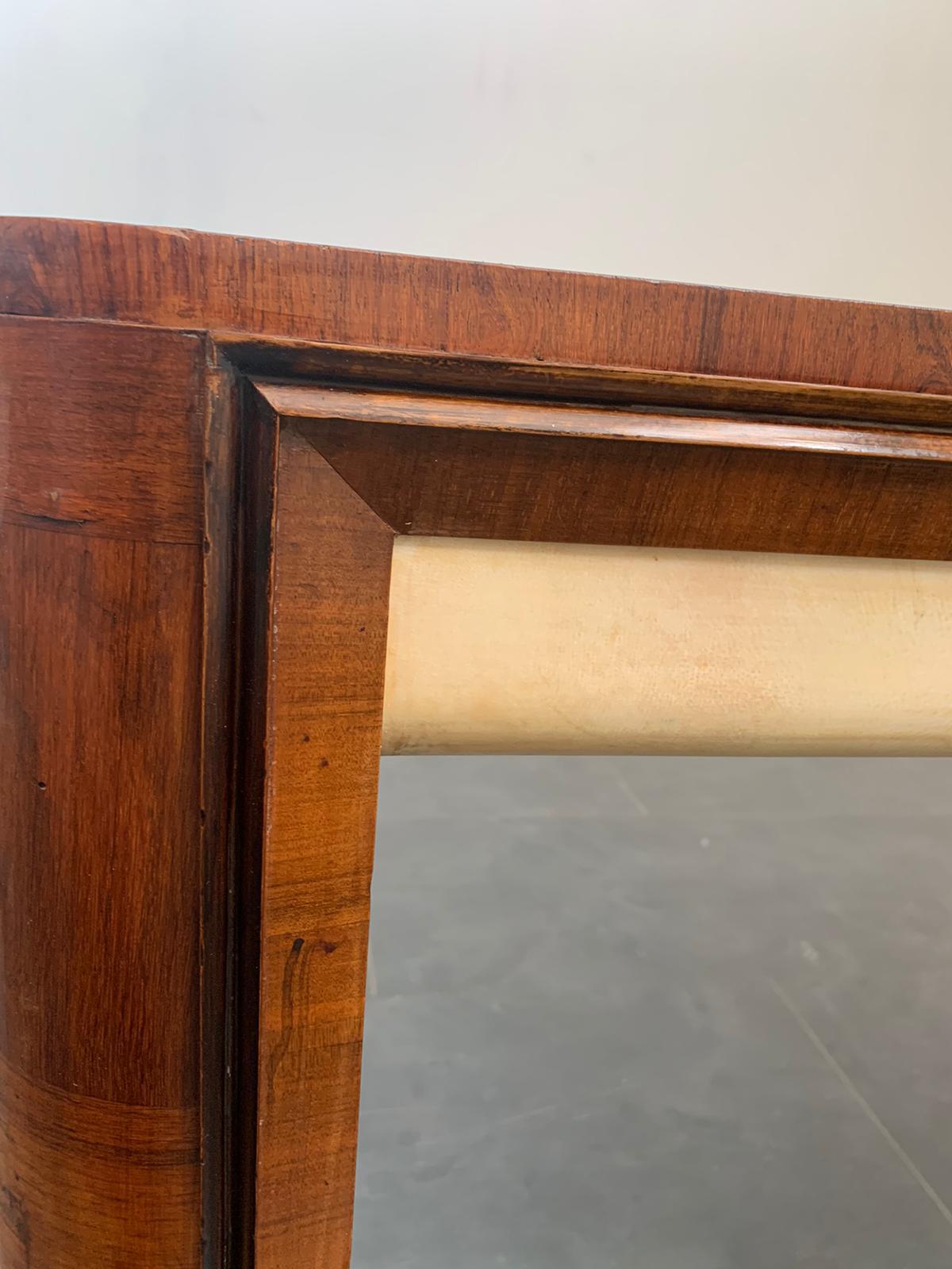 Art Deco Table in Rosewood and Parchment by Pietro Busnelli 9