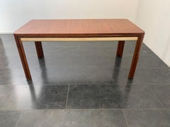 Art Deco Table in Rosewood and Parchment by Pietro Busnelli