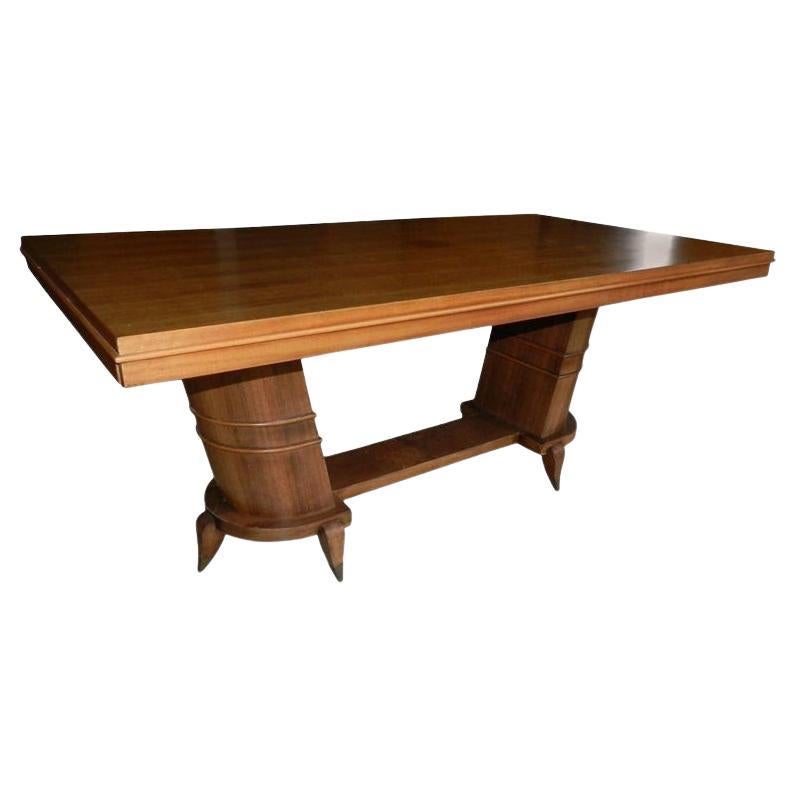 Mesa Art Decó en nogal , circa 1930