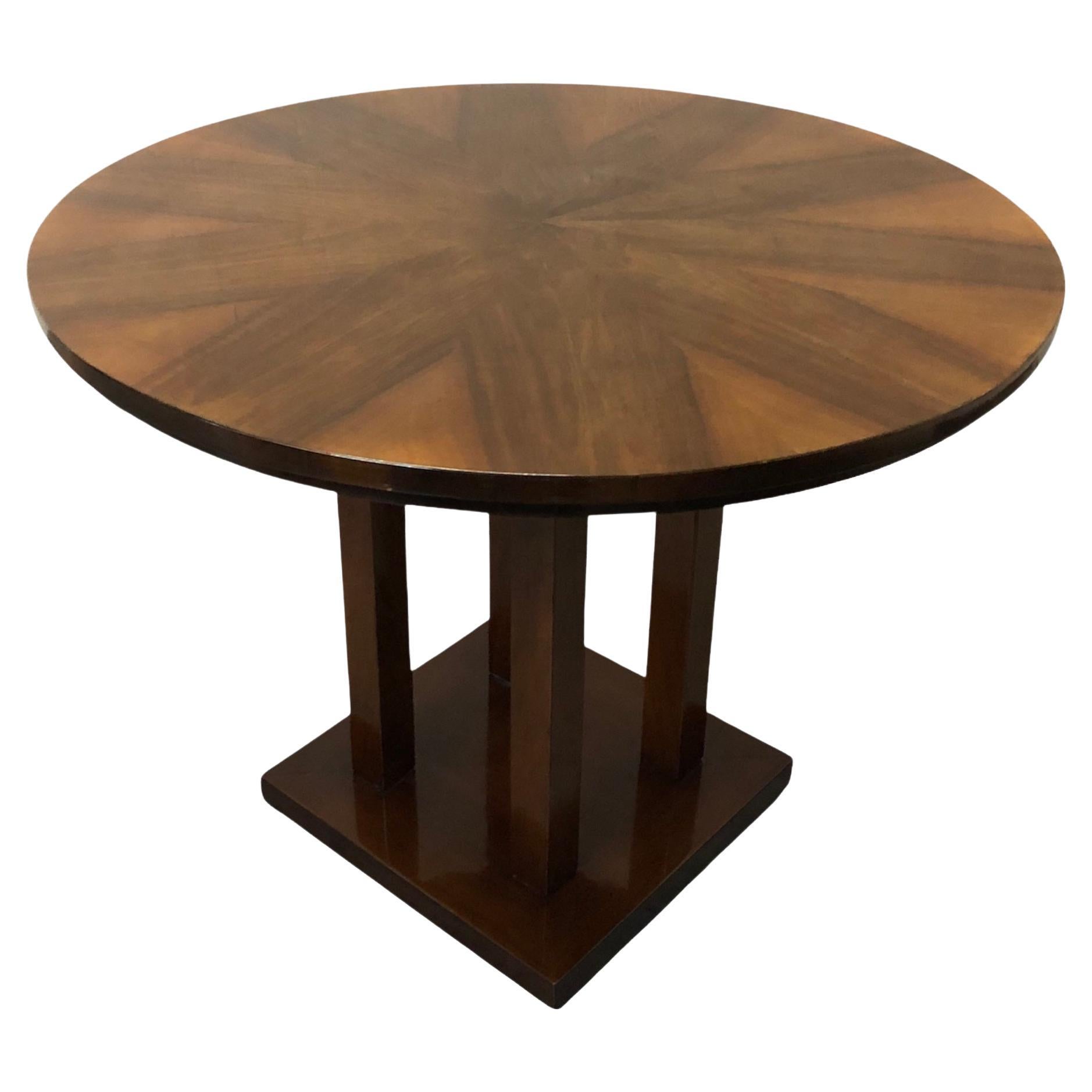 Art-déco-Tisch aus Holz, Französisch, 1930
