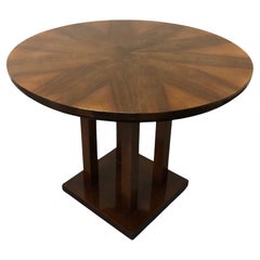 Mesa Art Decó de madera, francesa, 1930