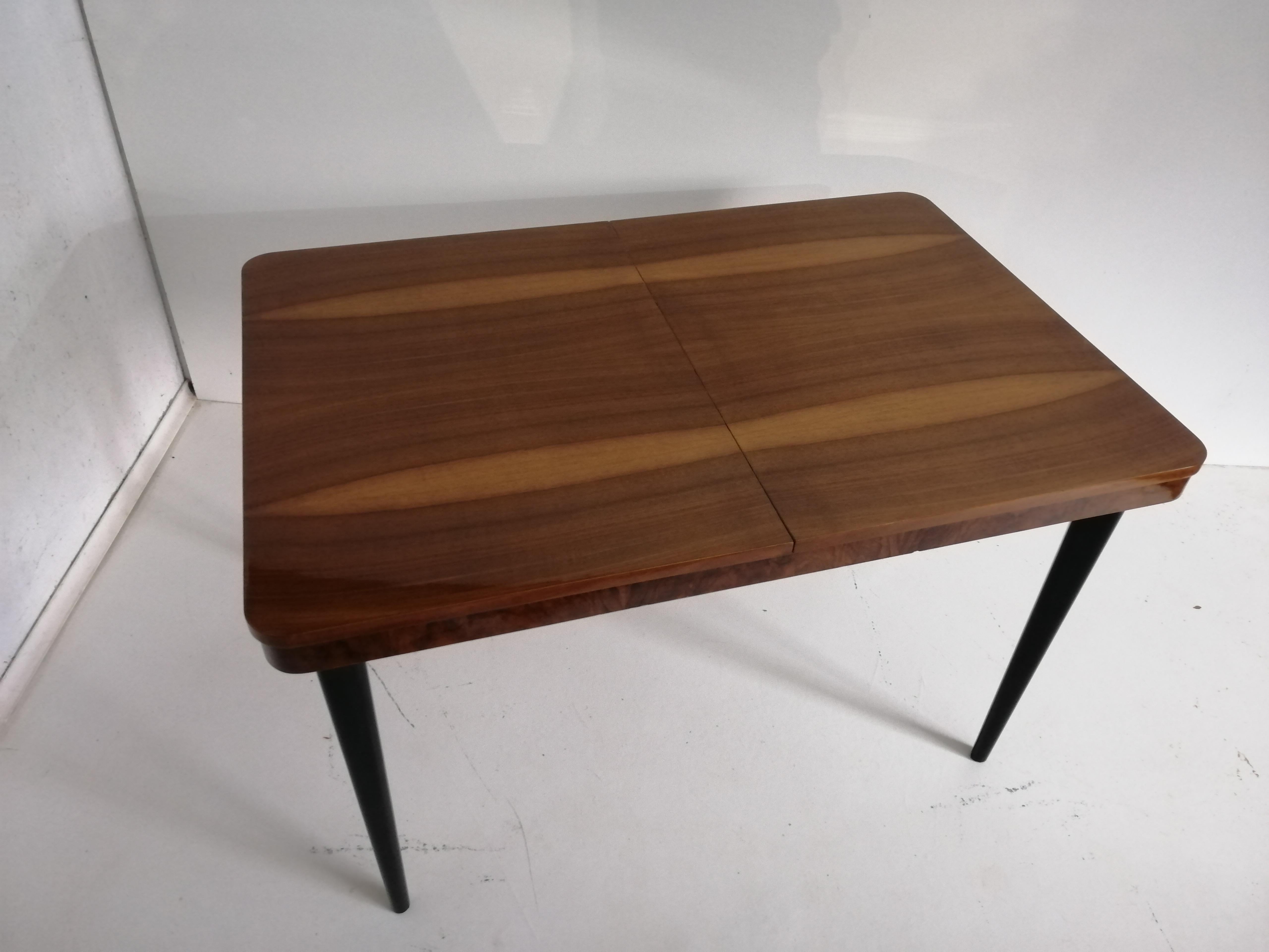 Walnut Art Deco Table J. Halabala For Sale