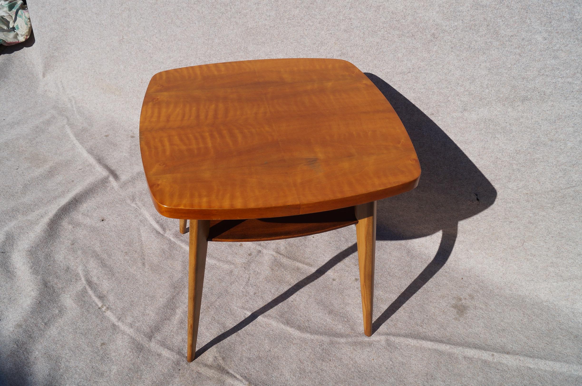 Walnut Art Deco Table J.Halabala from 1960 For Sale