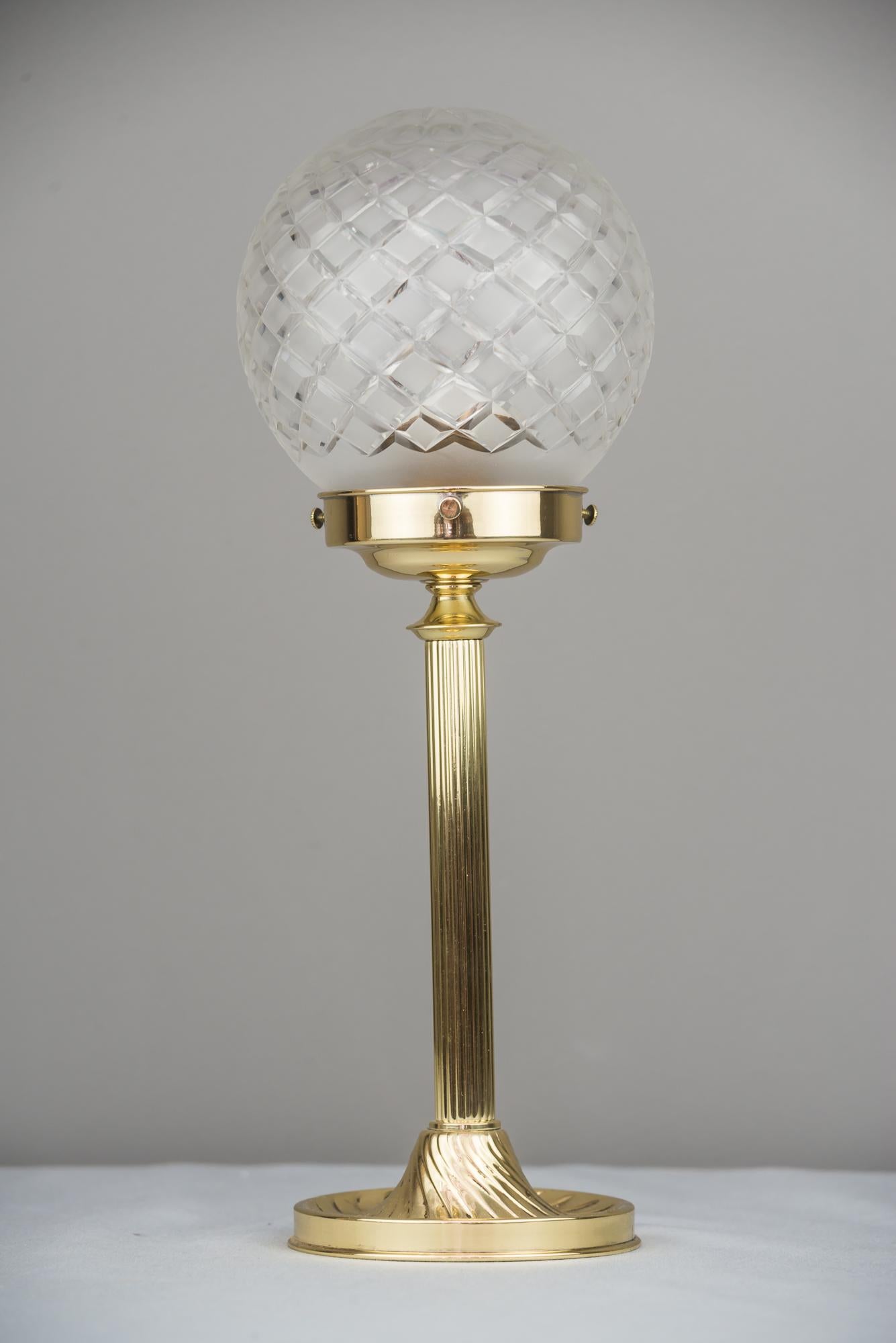 Art Deco table lamp, 1920s
Polished and stove enamelled.
 
