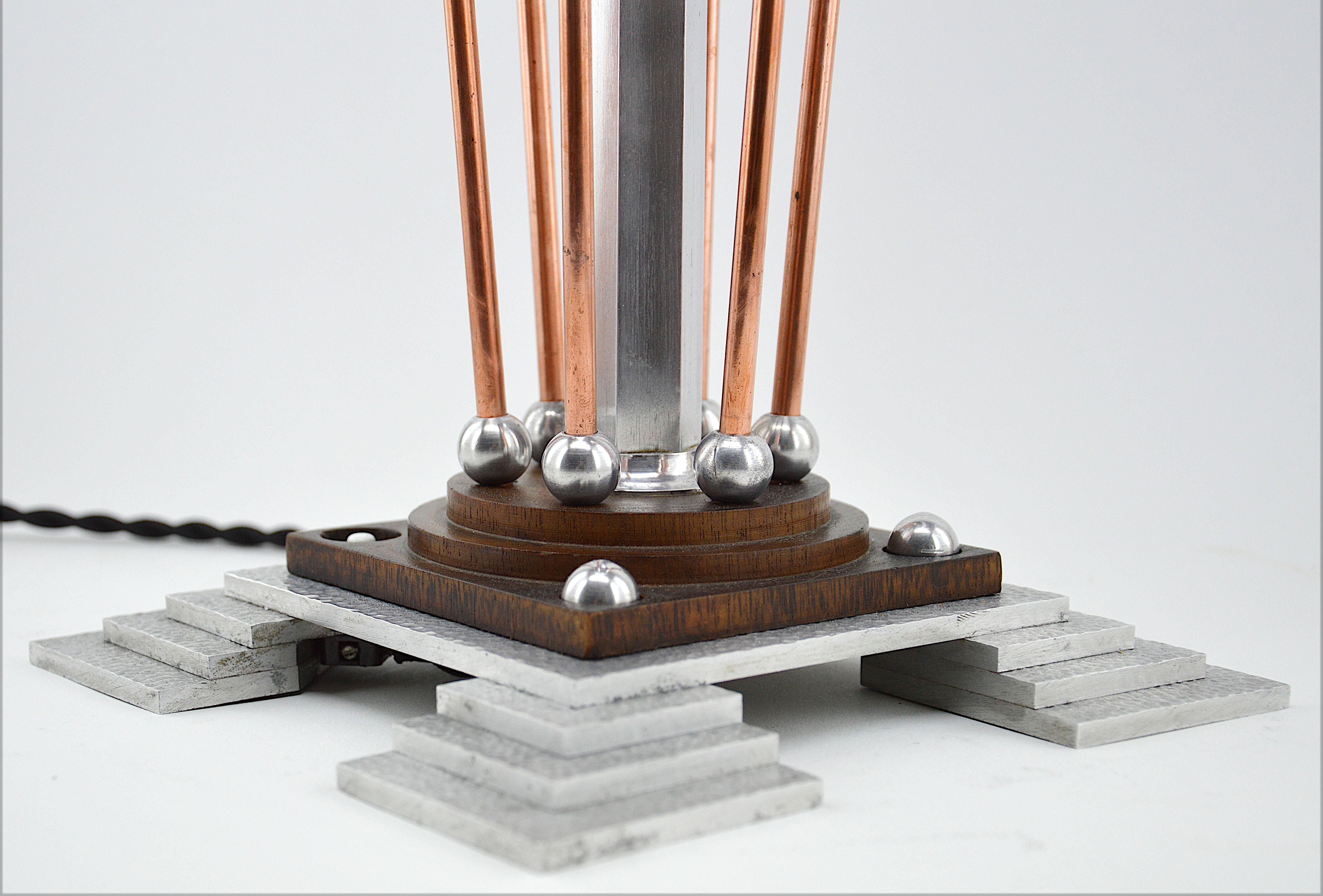 Art Deco Table Lamp, 1920 In Good Condition For Sale In Saint-Amans-des-Cots, FR