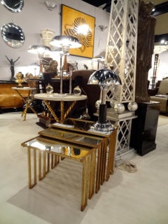 Art Deco Table Lamp, 1930, Material, Chrome and wood