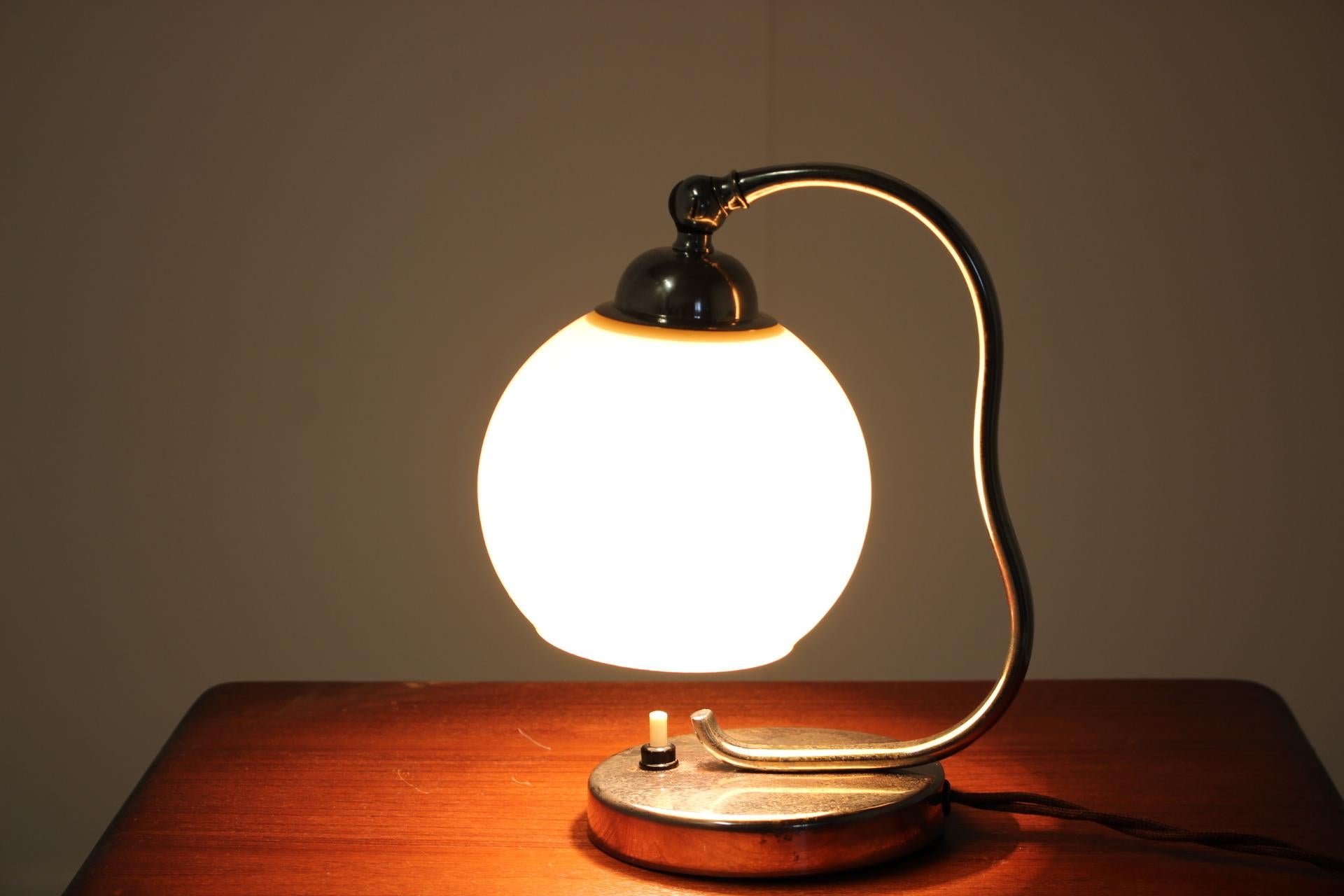 Czech Art Deco Table Lamp, 1930s
