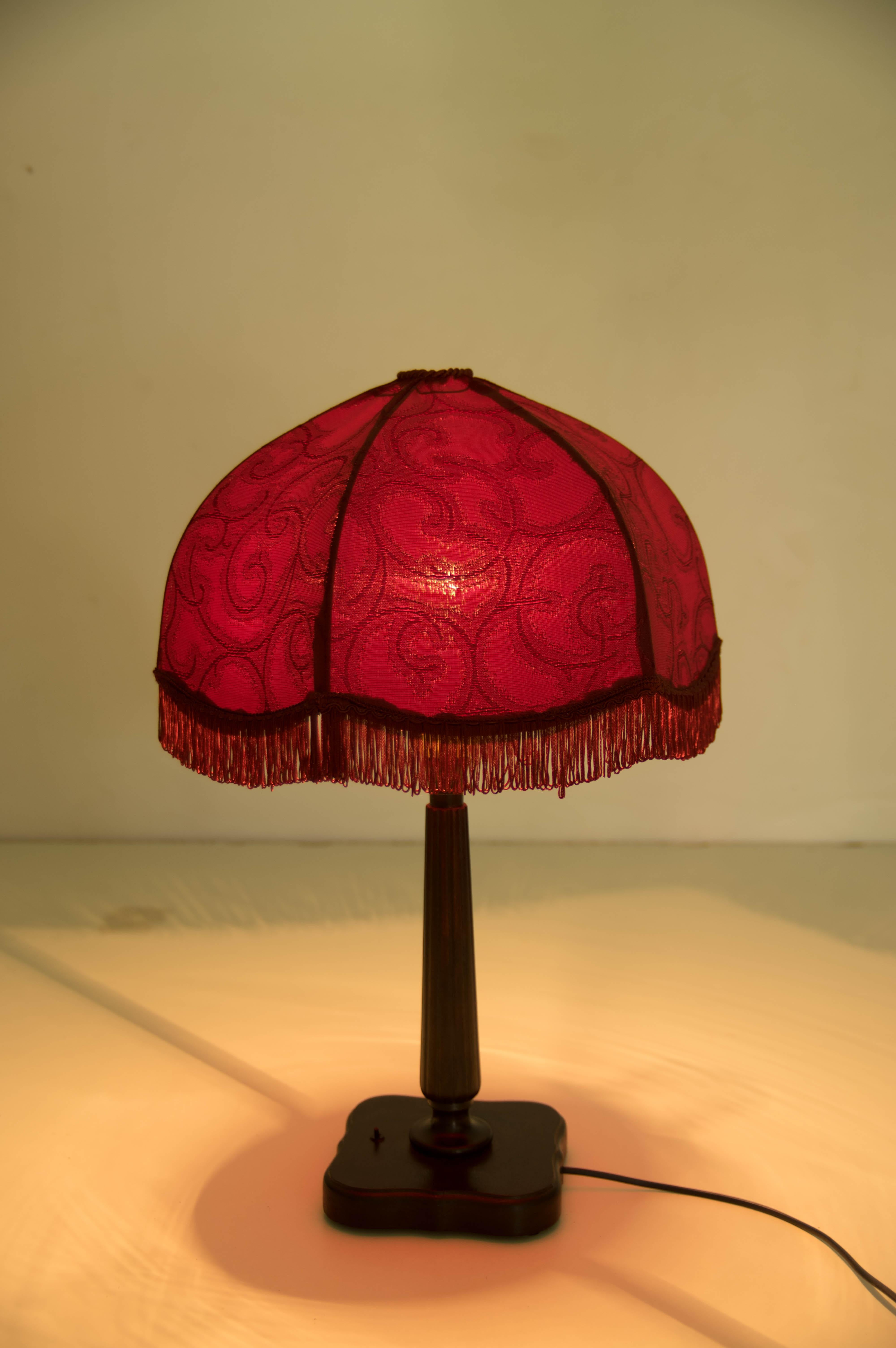 Czech Art Deco Table Lamp, 1940s