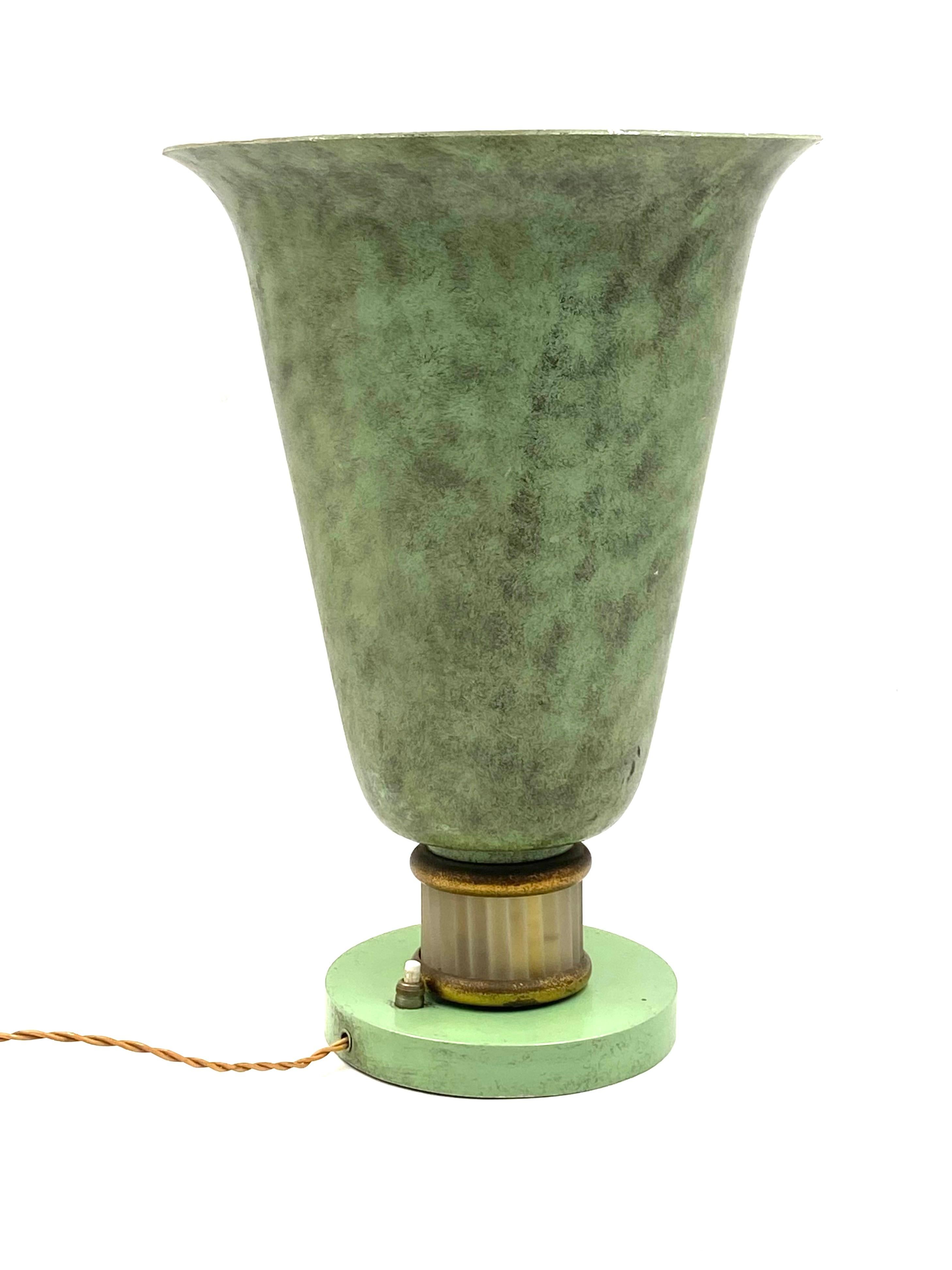 Lampe de table Art déco attribuée à Edmond Etling, France, vers 1920 en vente 1