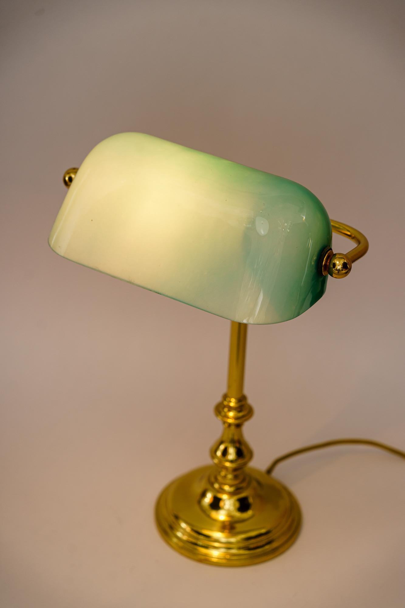 Art Deco Table Lamp 'Banker Lamp' Vienna Around 1920s 4