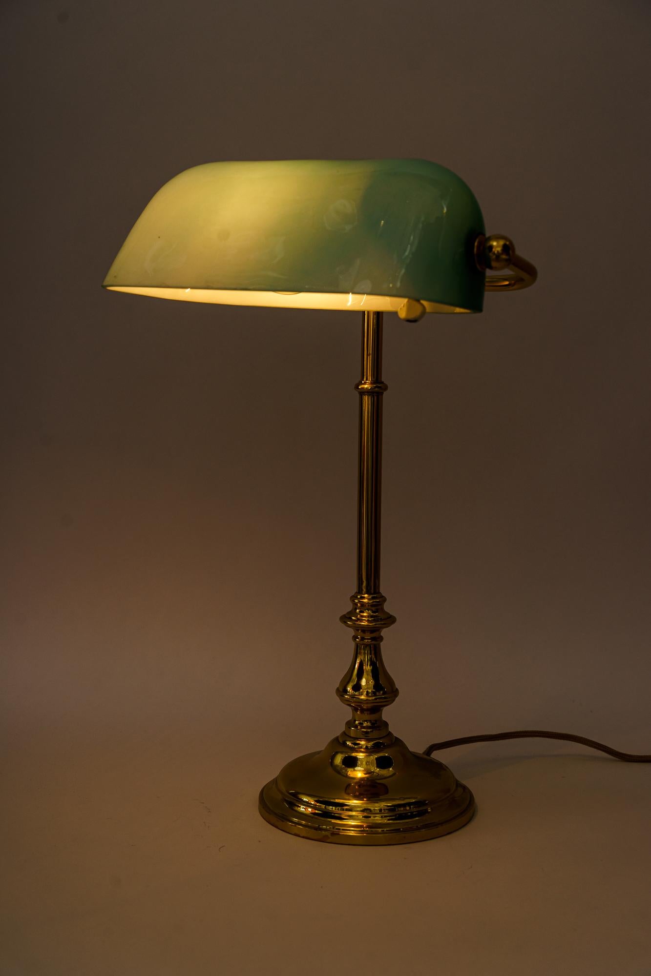 Art Deco Table Lamp 'Banker Lamp' Vienna Around 1920s 5