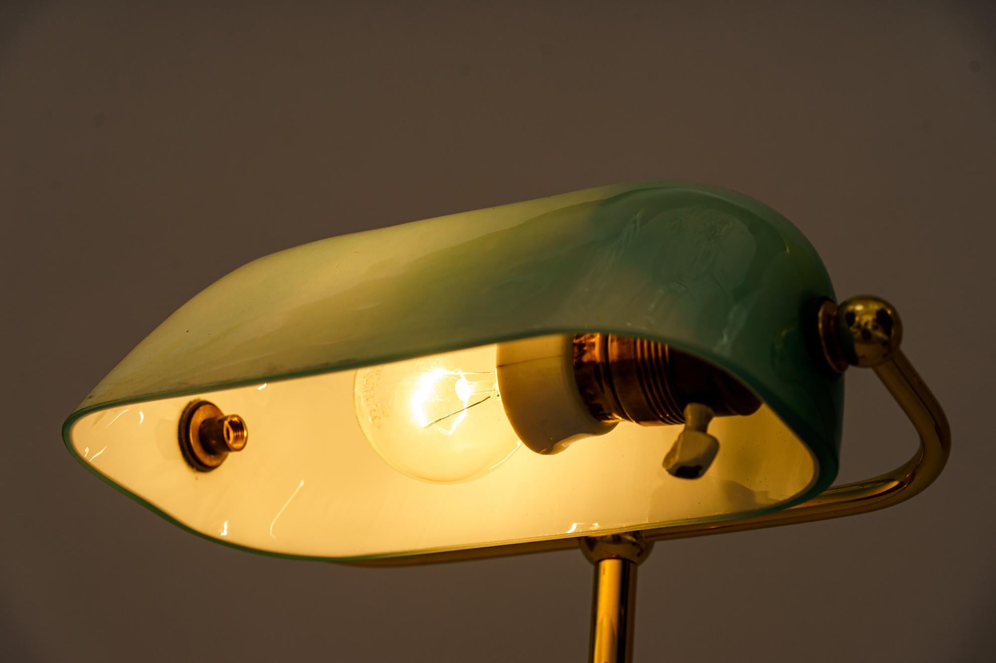 Art Deco Table Lamp 'Banker Lamp' Vienna Around 1920s 6