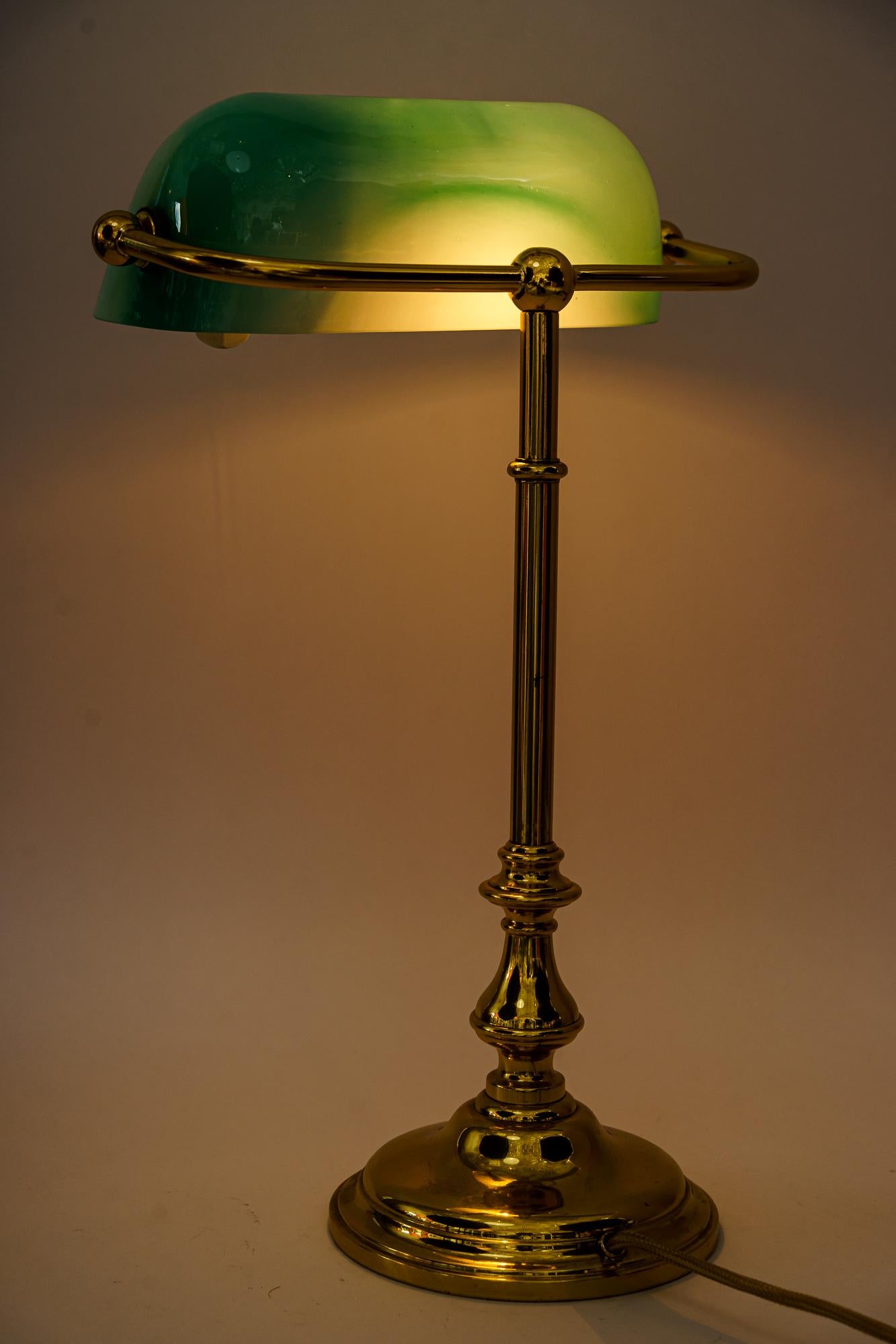 Art Deco Table Lamp 'Banker Lamp' Vienna Around 1920s 8