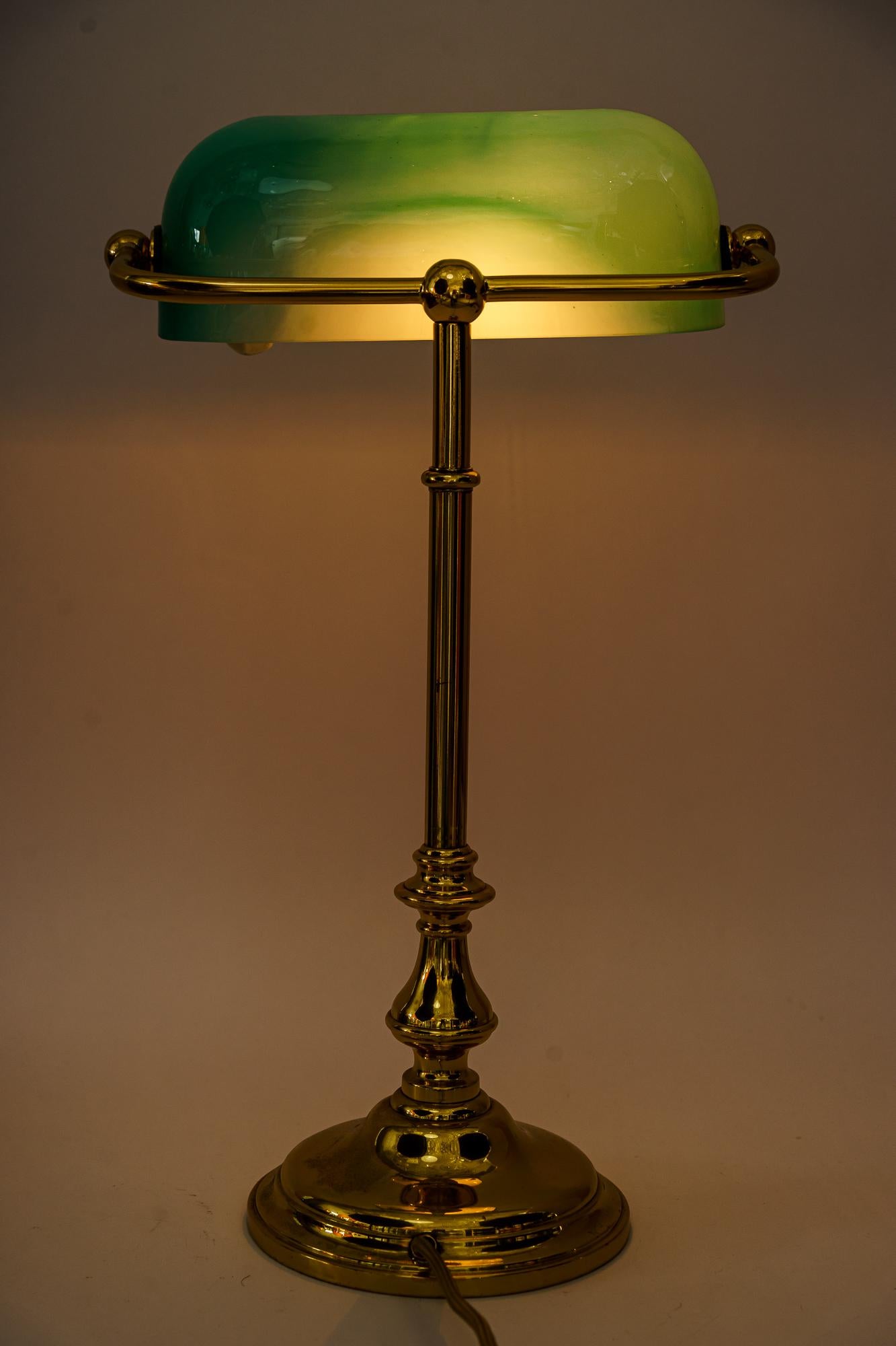 Art Deco Table Lamp 'Banker Lamp' Vienna Around 1920s 9