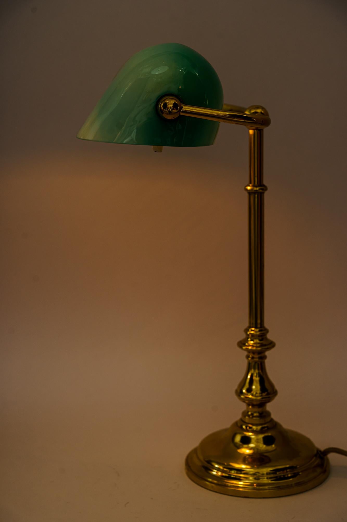 Art Deco Table Lamp 'Banker Lamp' Vienna Around 1920s 10