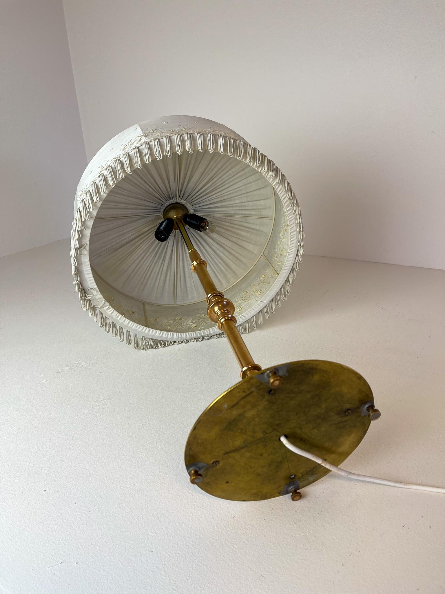 Art Deco Table Lamp Brass and Copper, Sweden, 1930s For Sale 6