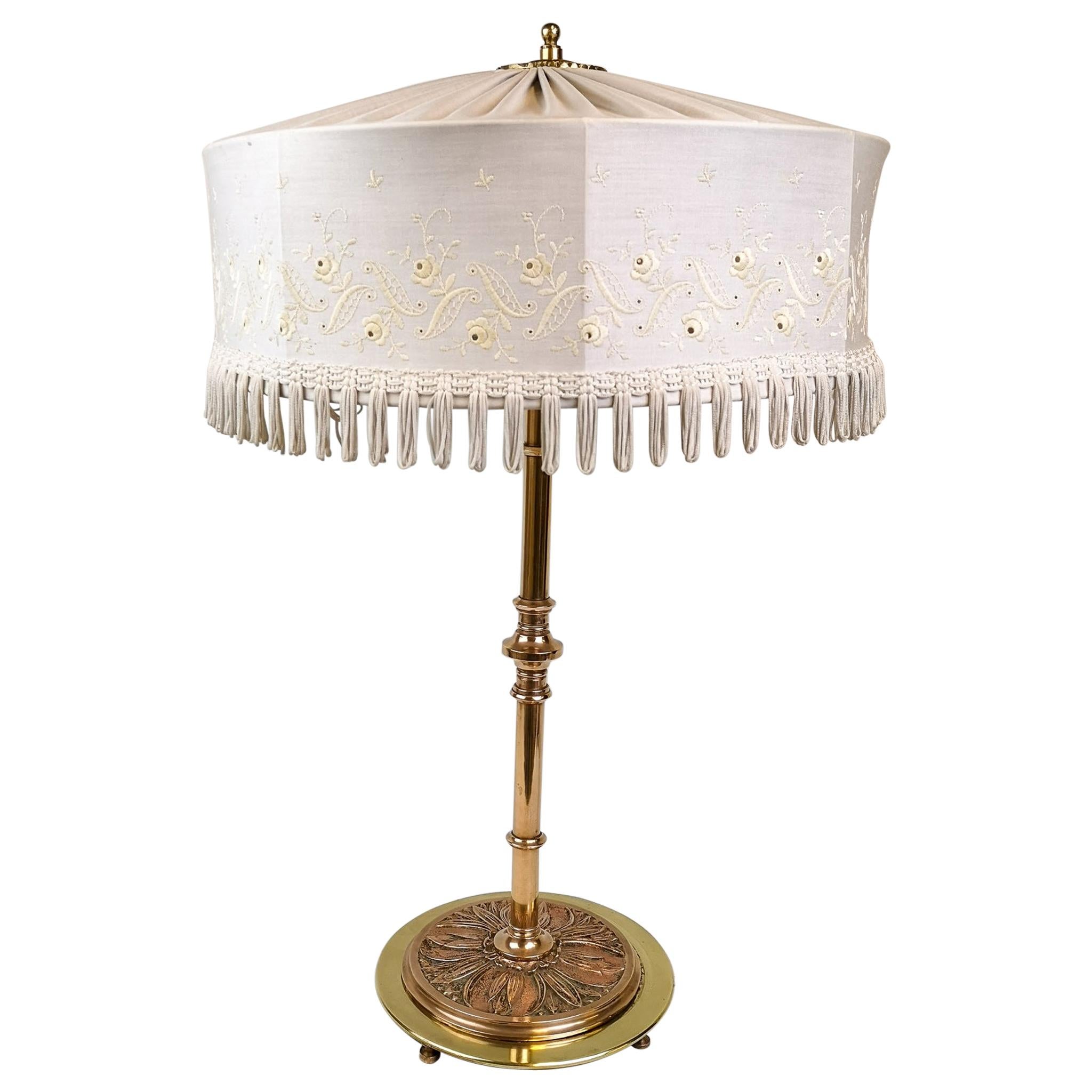 Art Deco Table Lamp Brass and Copper, Sweden, 1930s