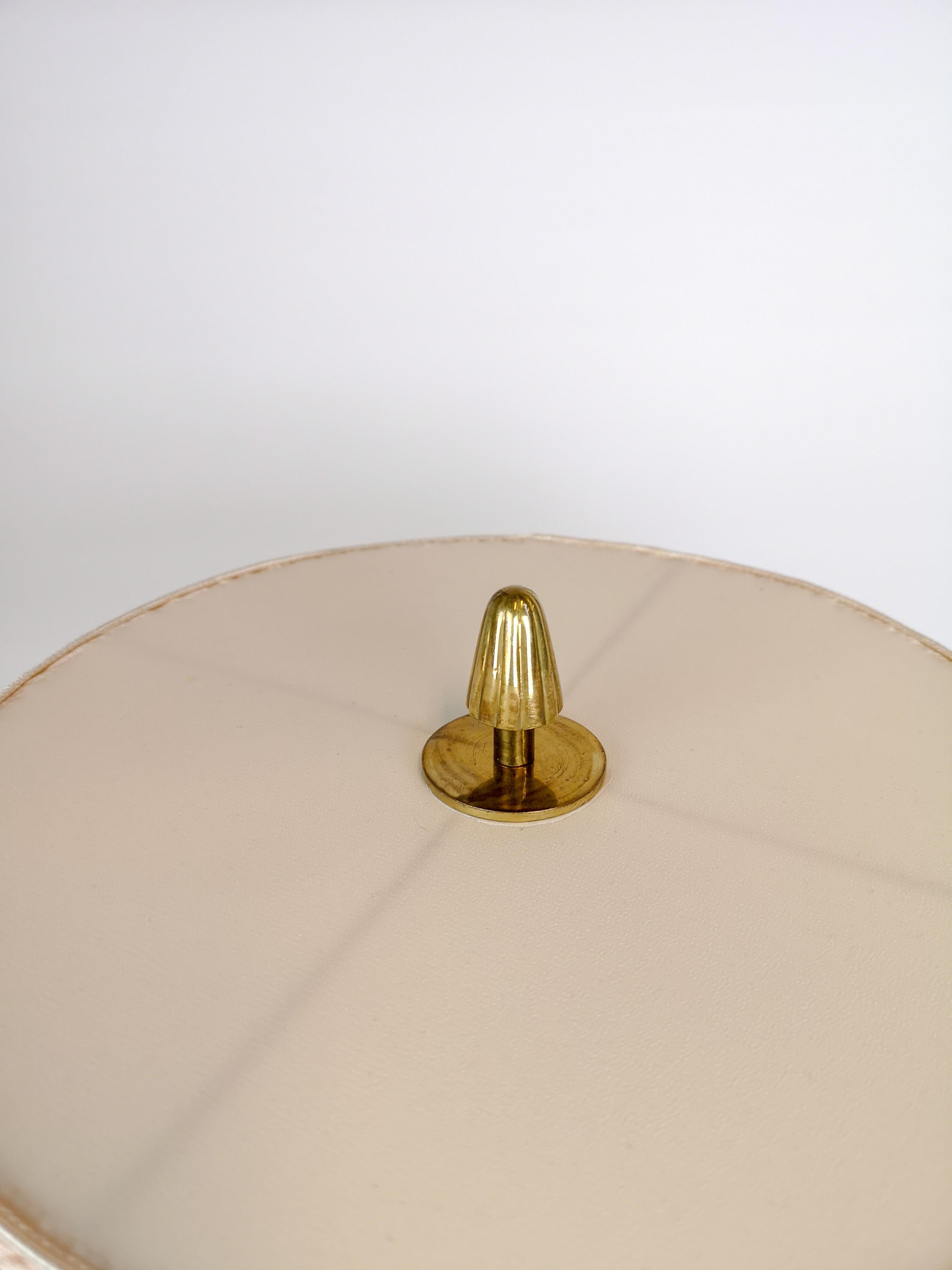 Art Deco Table Lamp Brass and Teak, Sweden, 1930s In Good Condition In Hillringsberg, SE