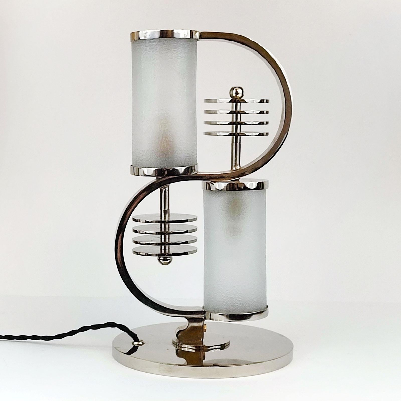 Art Deco Table Lamp by Edgar Brandt and Daum Nancy In Good Condition In Bochum, NRW