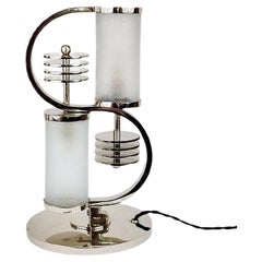 Lampada da tavolo Art Déco di Edgar Brandt e Daum Nancy