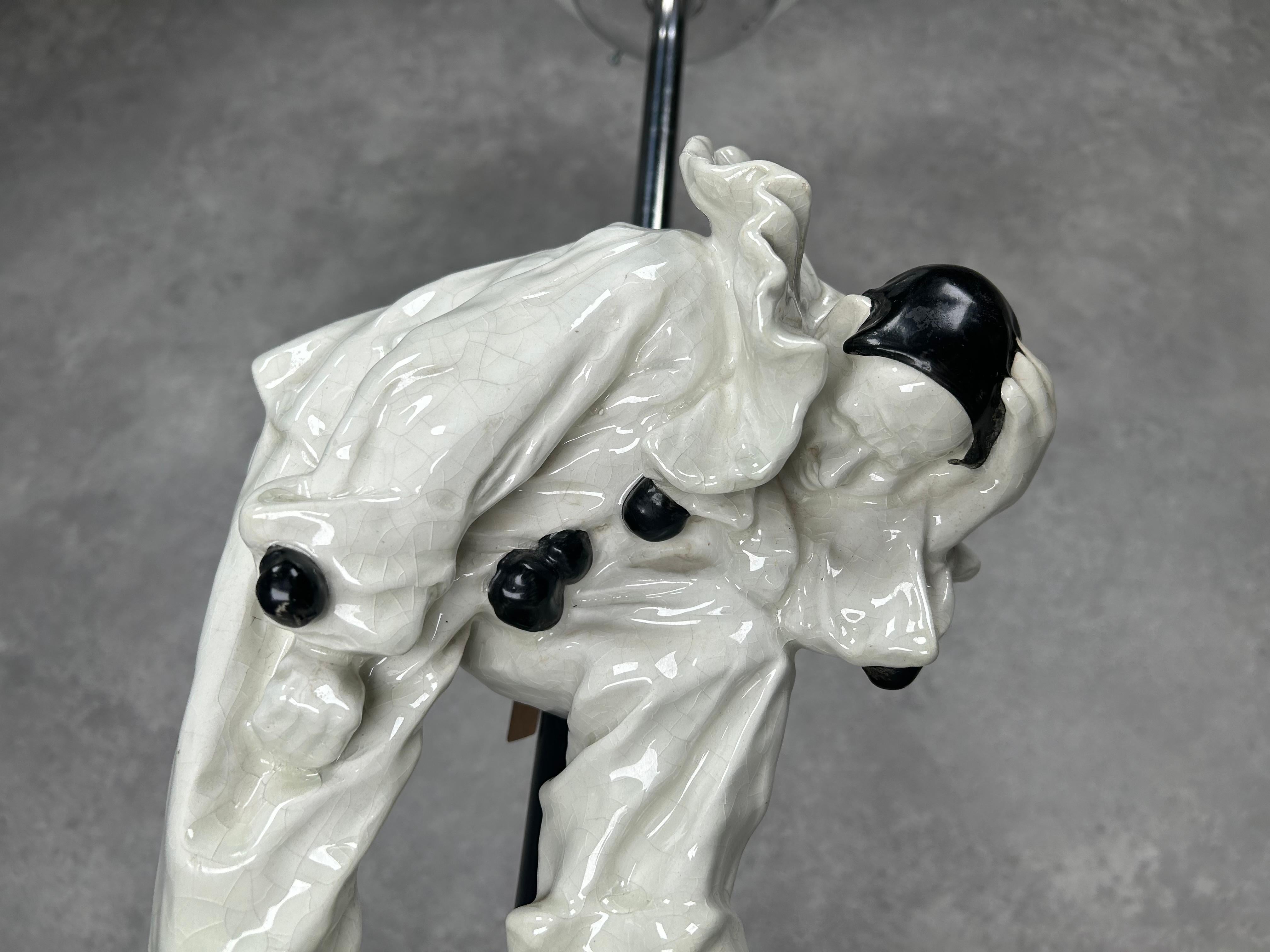 Mid-20th Century Art deco table lamp by Emanuel Kodet Julián for Bechyně For Sale