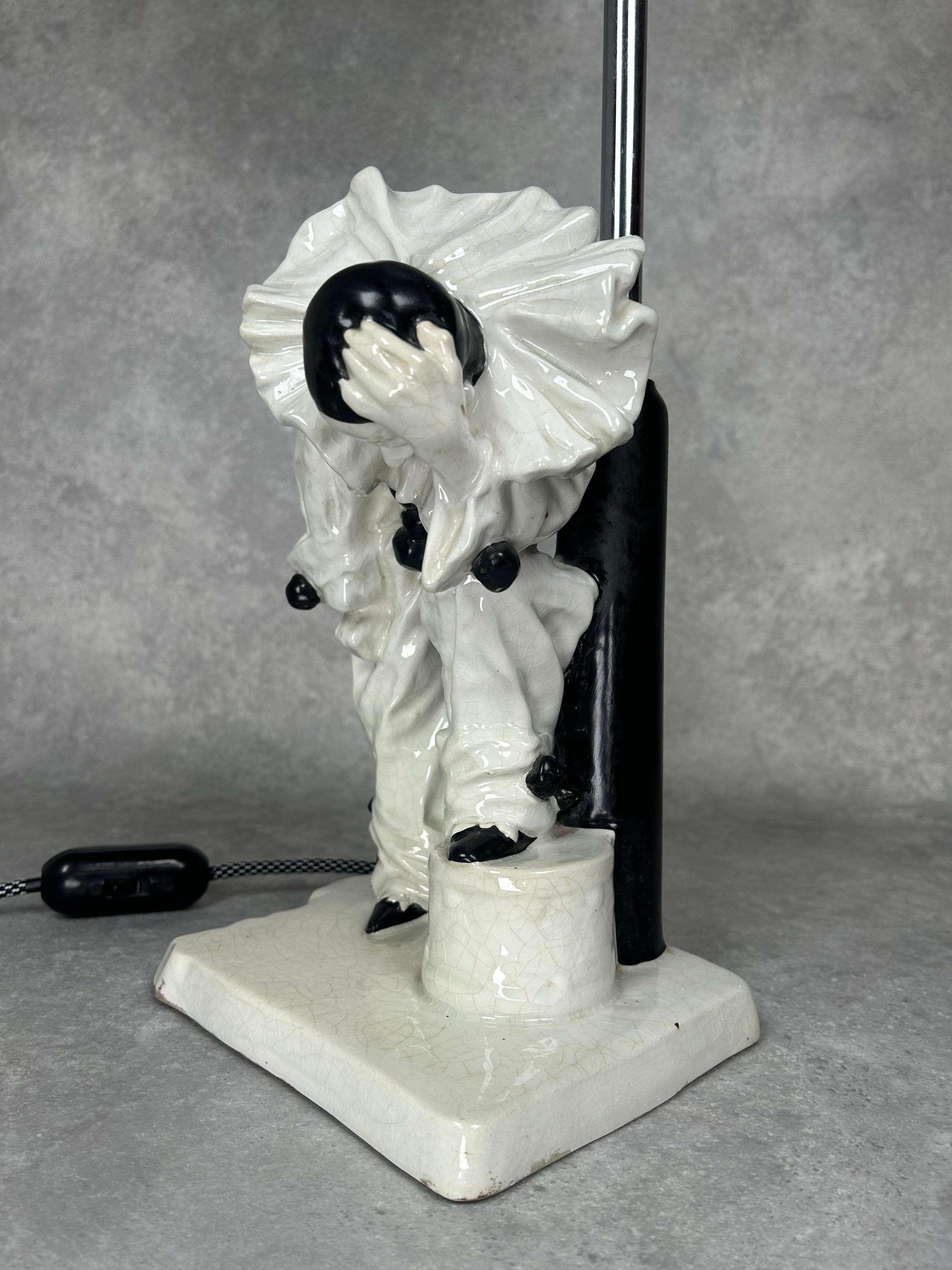 Art deco table lamp by Emanuel Kodet Julián for Bechyně For Sale 1