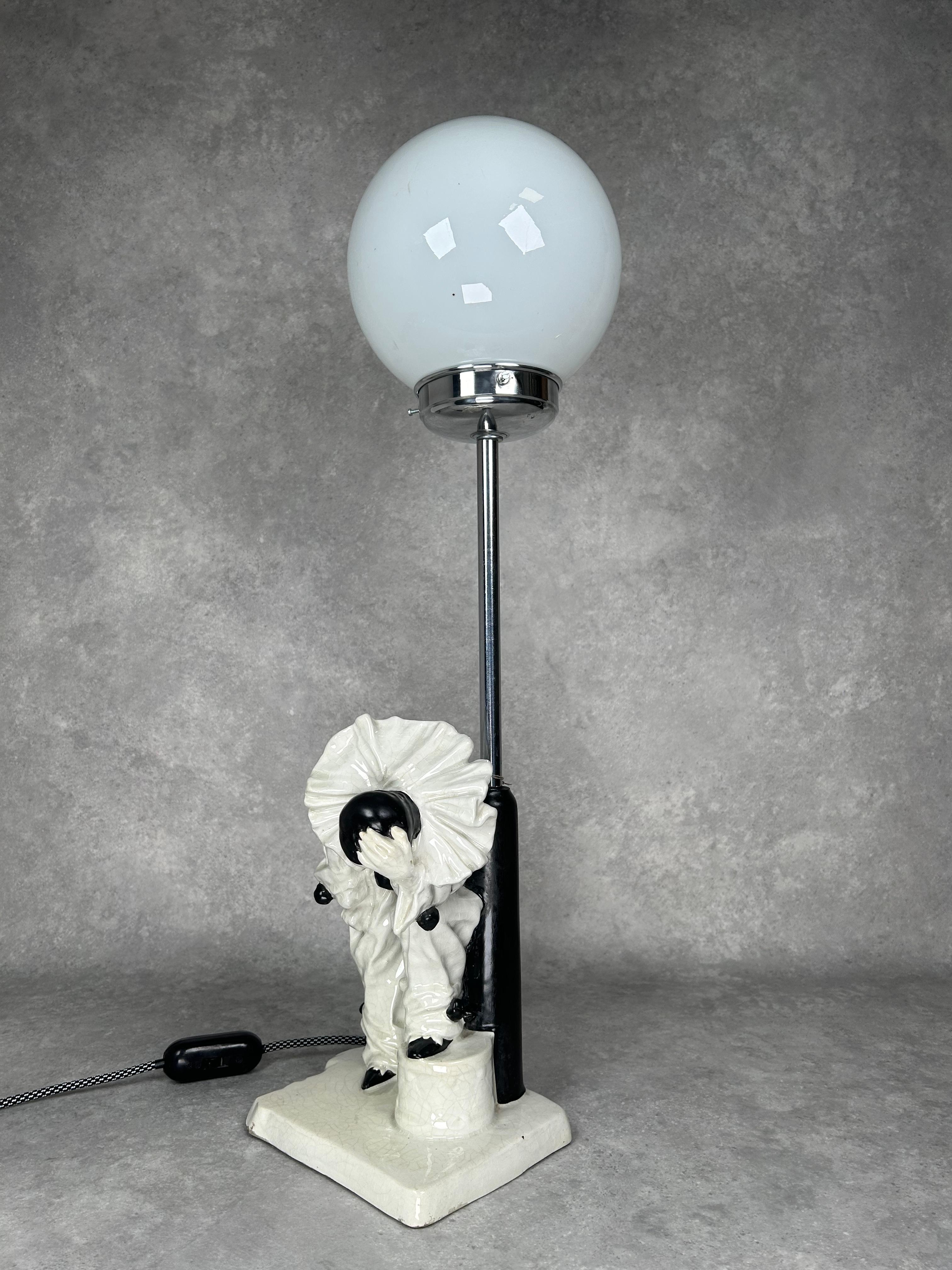 Art deco table lamp by Emanuel Kodet Julián for Bechyně For Sale 2