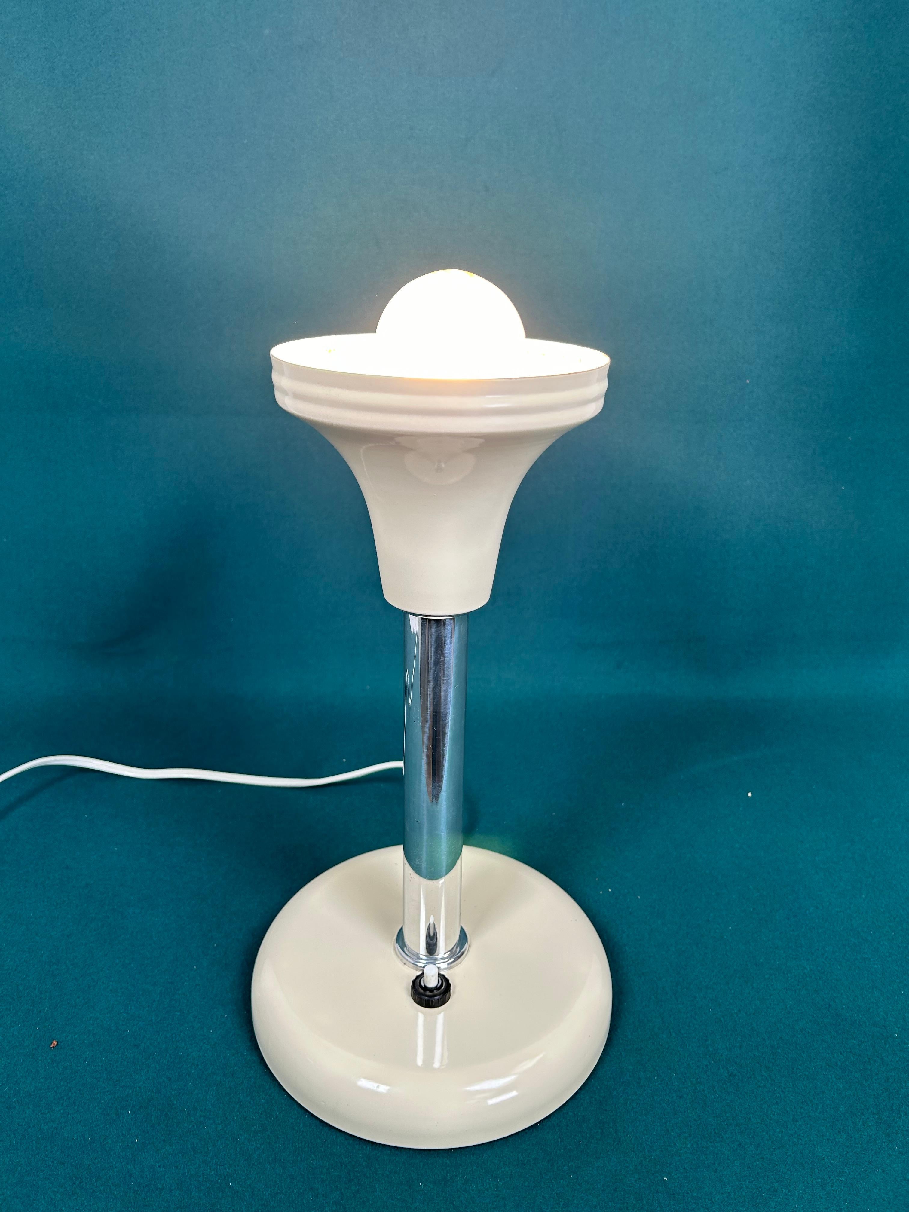Mid-20th Century Art deco table lamp by Max Schumacher 1934 for Metallwerk Werner Schröder For Sale