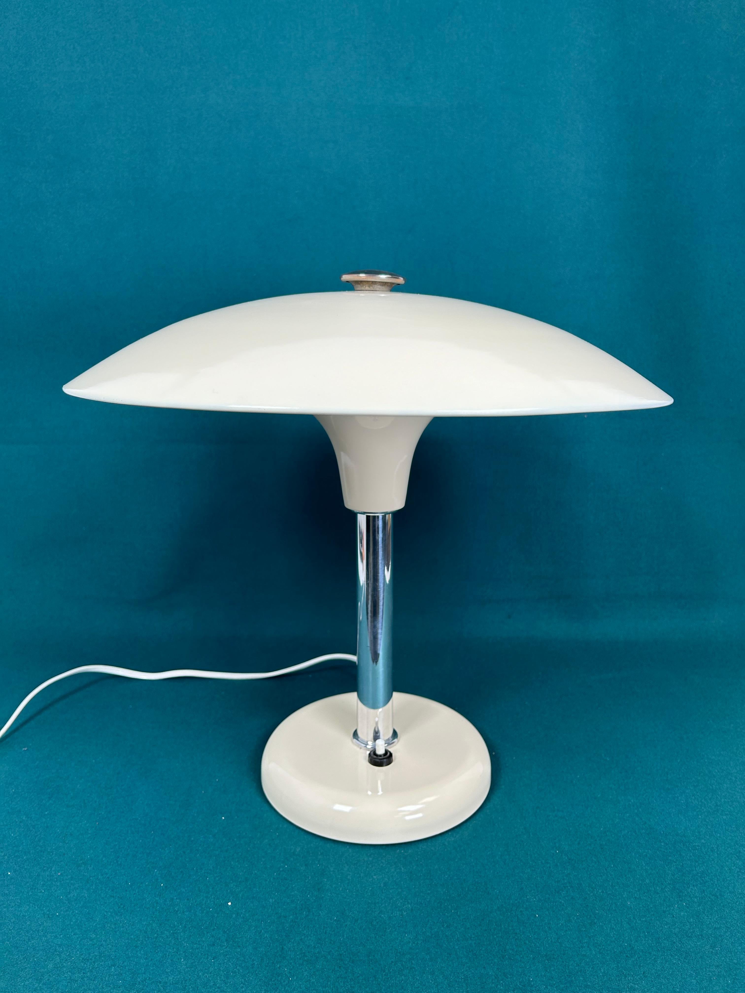 Lampe de table Art déco de Max Schumacher 1934 pour Metallwerk Werner Schröder.