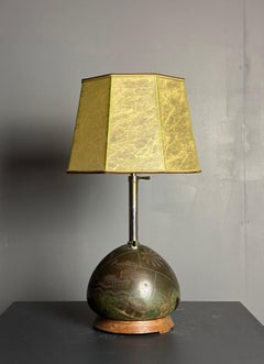 Art deco table lamp by Paul Haustein for WMF Ikora, Congo series, 1920s