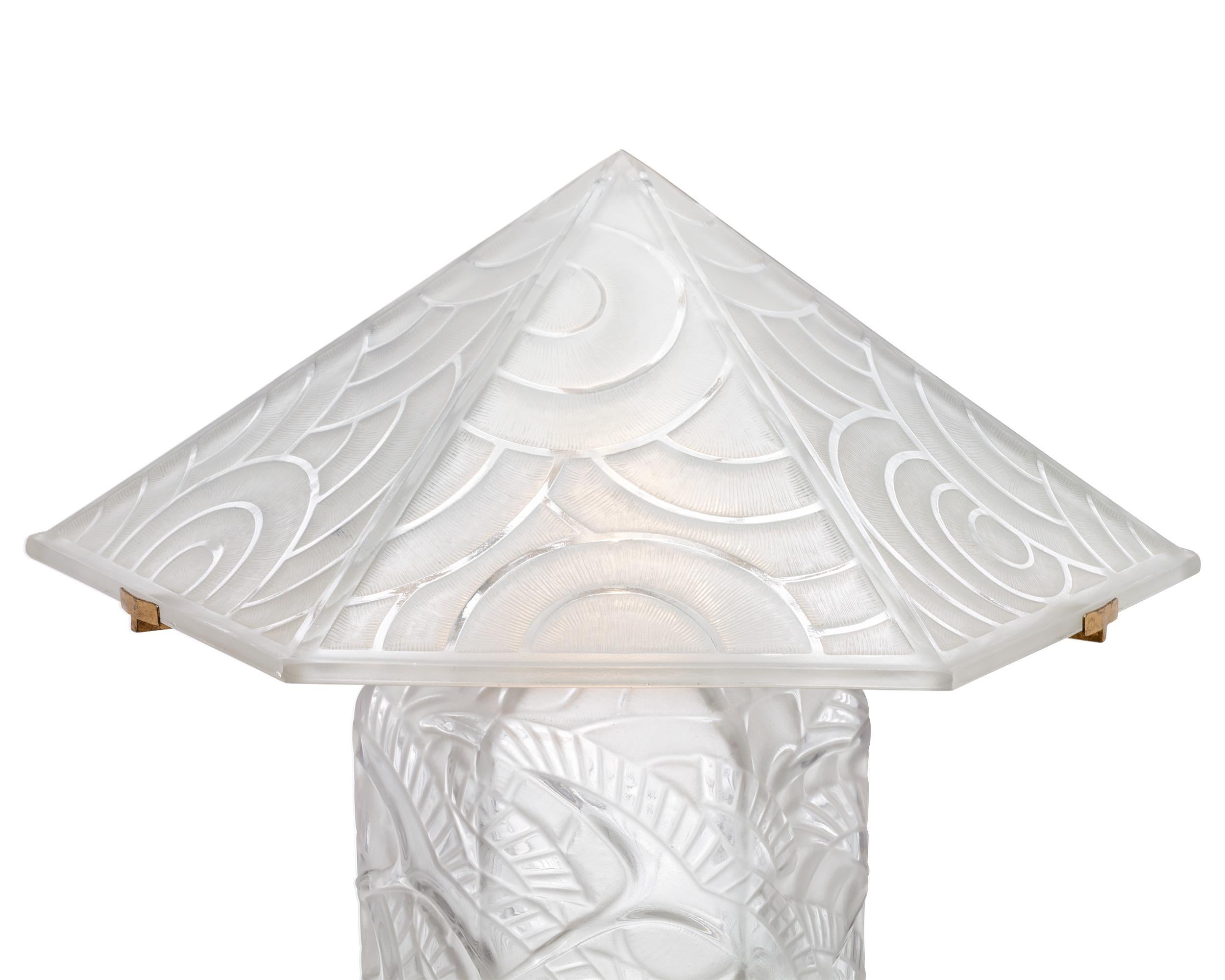 French Art Deco Table Lamp by Pierre D'Avesn For Sale